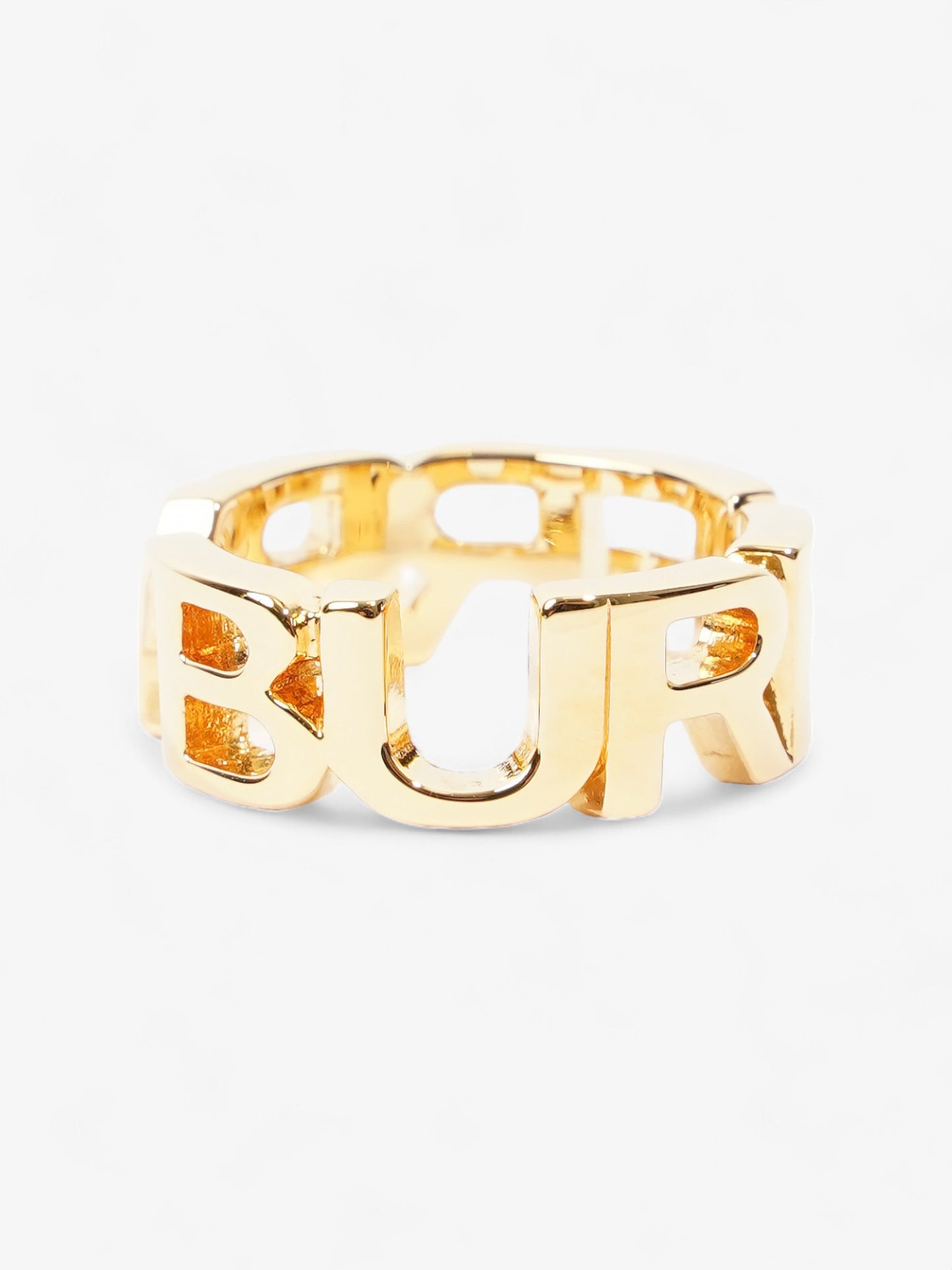 Burberry Logo Ring Gold Gold Plated 54