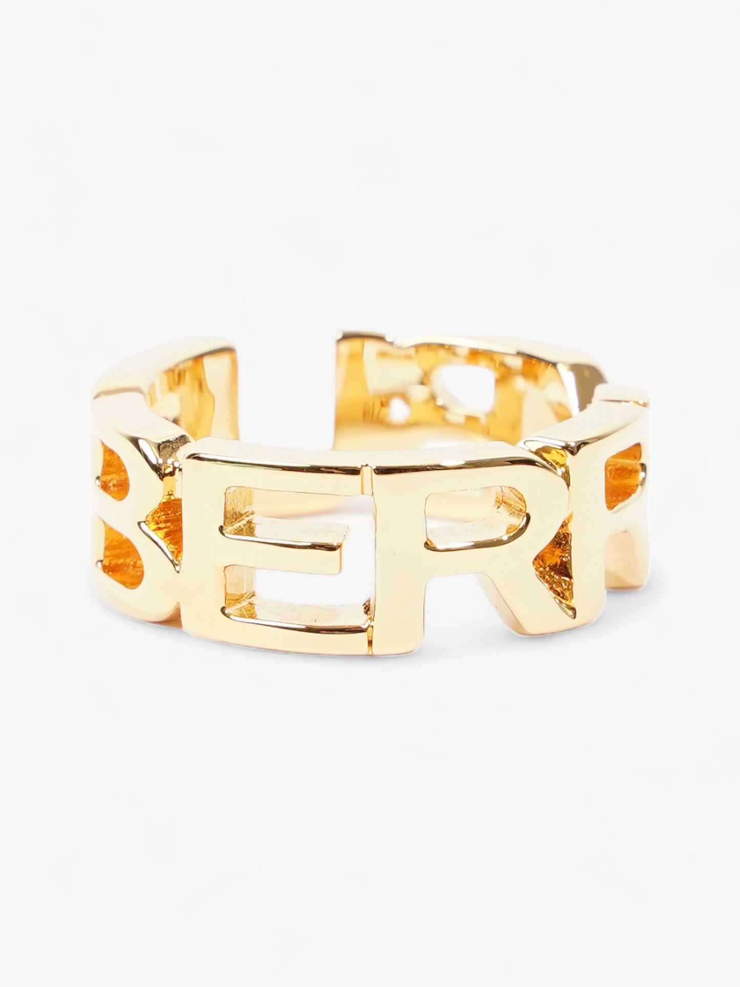 Burberry Logo Ring Gold Gold Plated 54