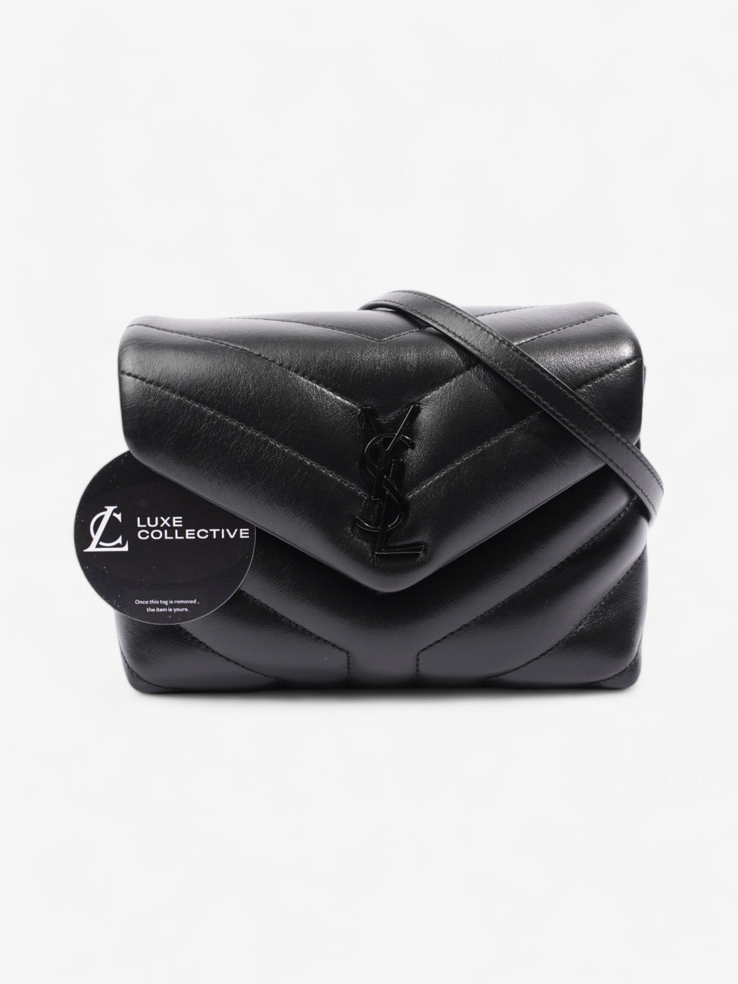 Saint Laurent Lou Lou Black Leather Toy