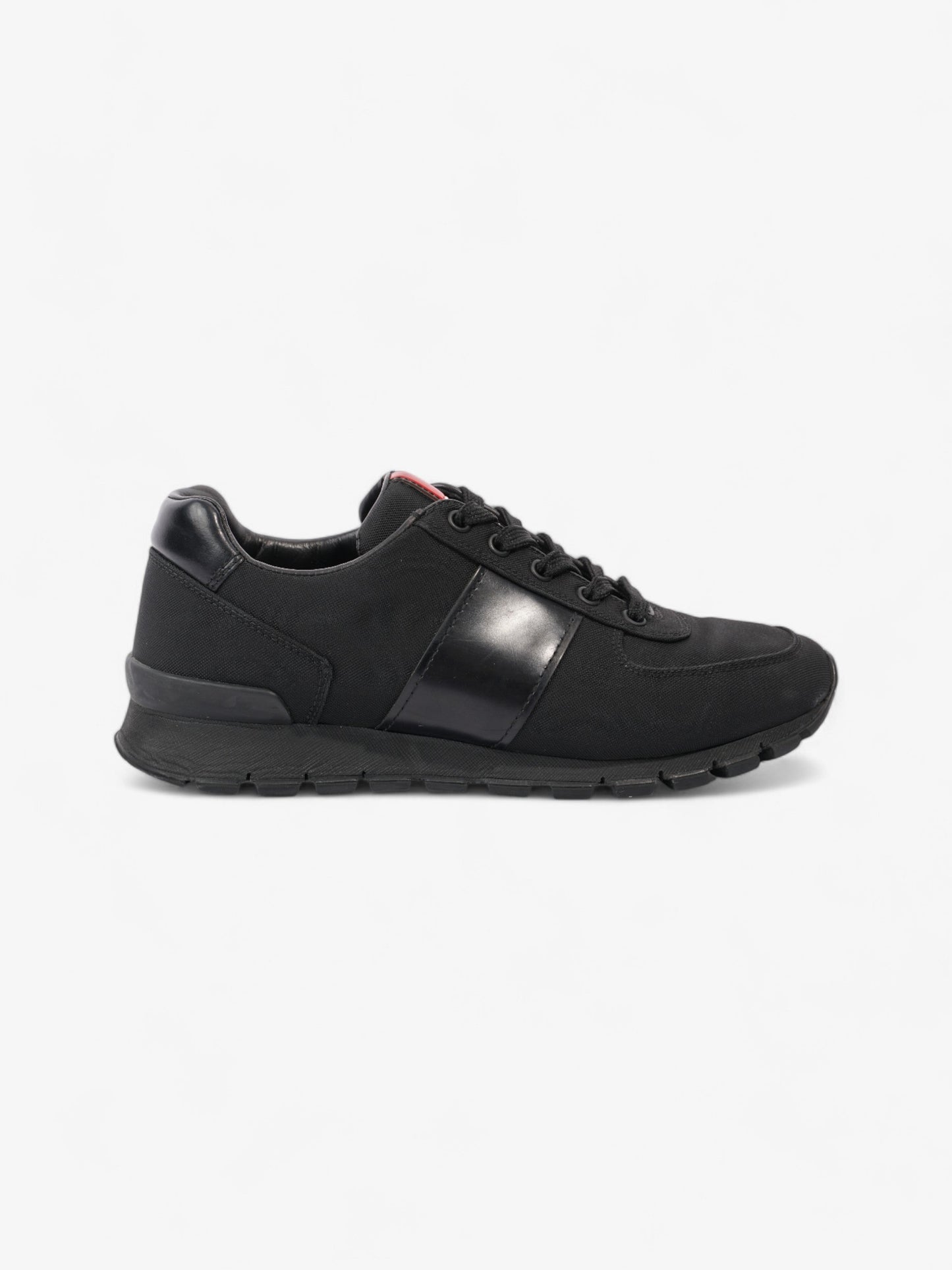 Prada Low Top Sneaker Black Canvas EU 38 UK 5