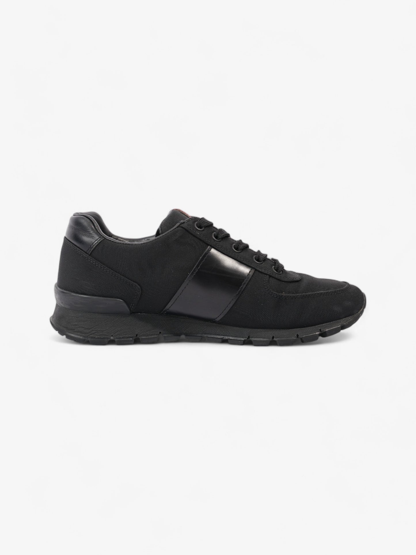 Prada Low Top Sneaker Black Canvas EU 38 UK 5