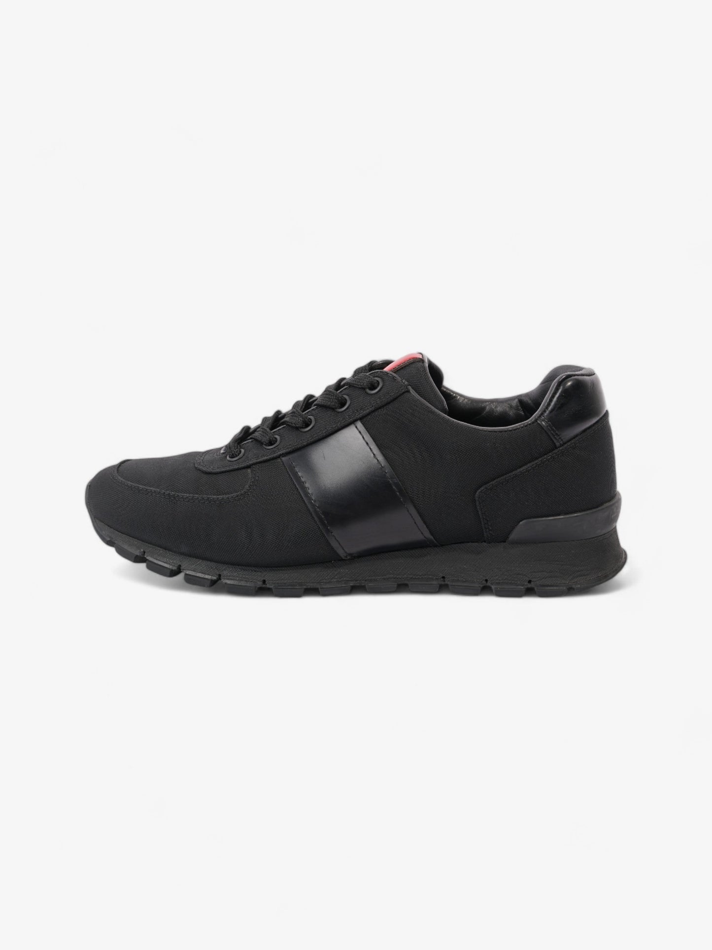 Prada Low Top Sneaker Black Canvas EU 38 UK 5