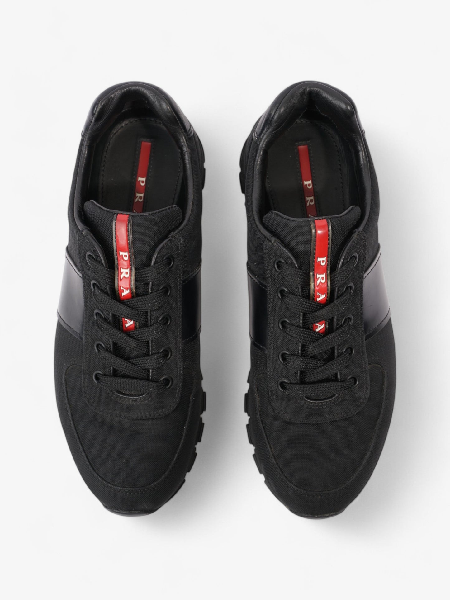 Prada Low Top Sneaker Black Canvas EU 38 UK 5