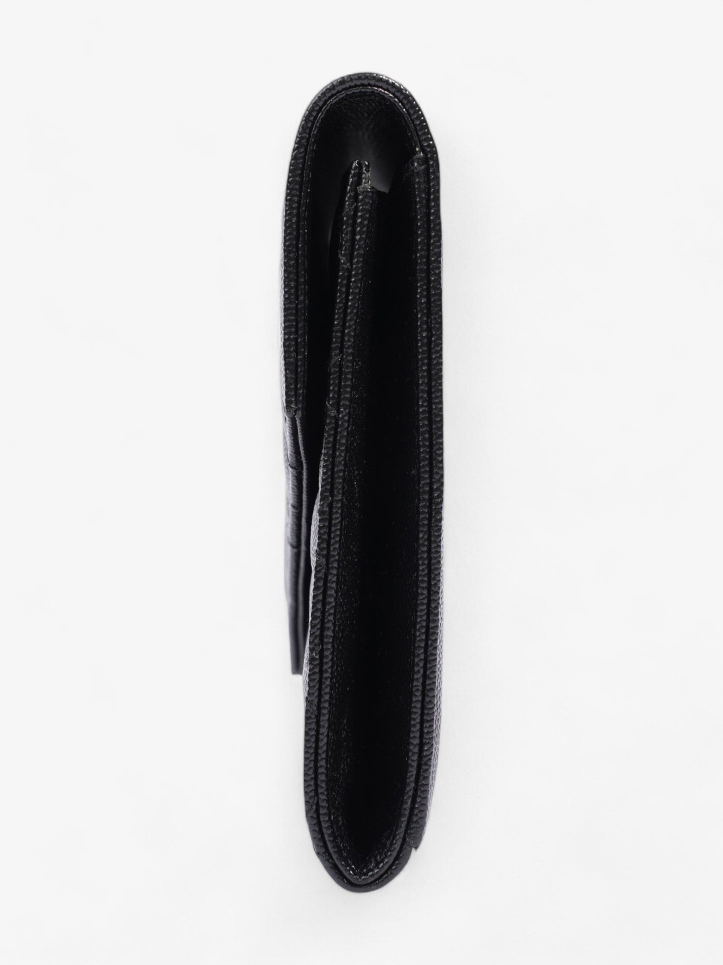 Saint Laurent Monogram Envelope Clutch Black Grained Leather