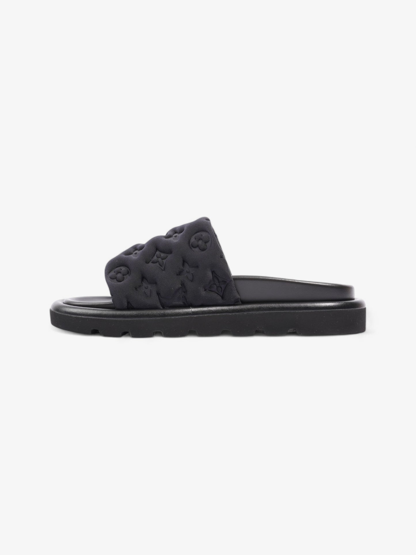 Louis Vuitton Pool Pillow Flat Comfort Mule Black Monogram Nylon EU 39 UK 6
