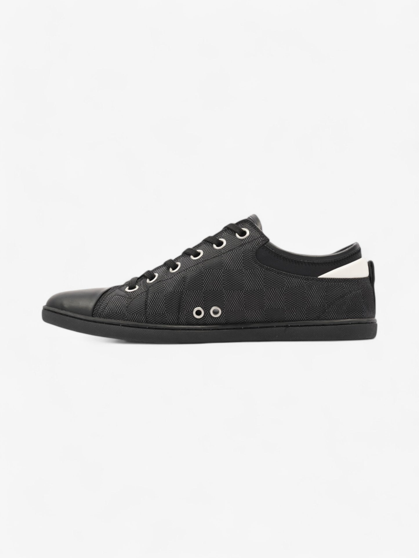 Louis Vuitton Match Up Damier Sneakers Black / White Canvas EU 42 UK 8