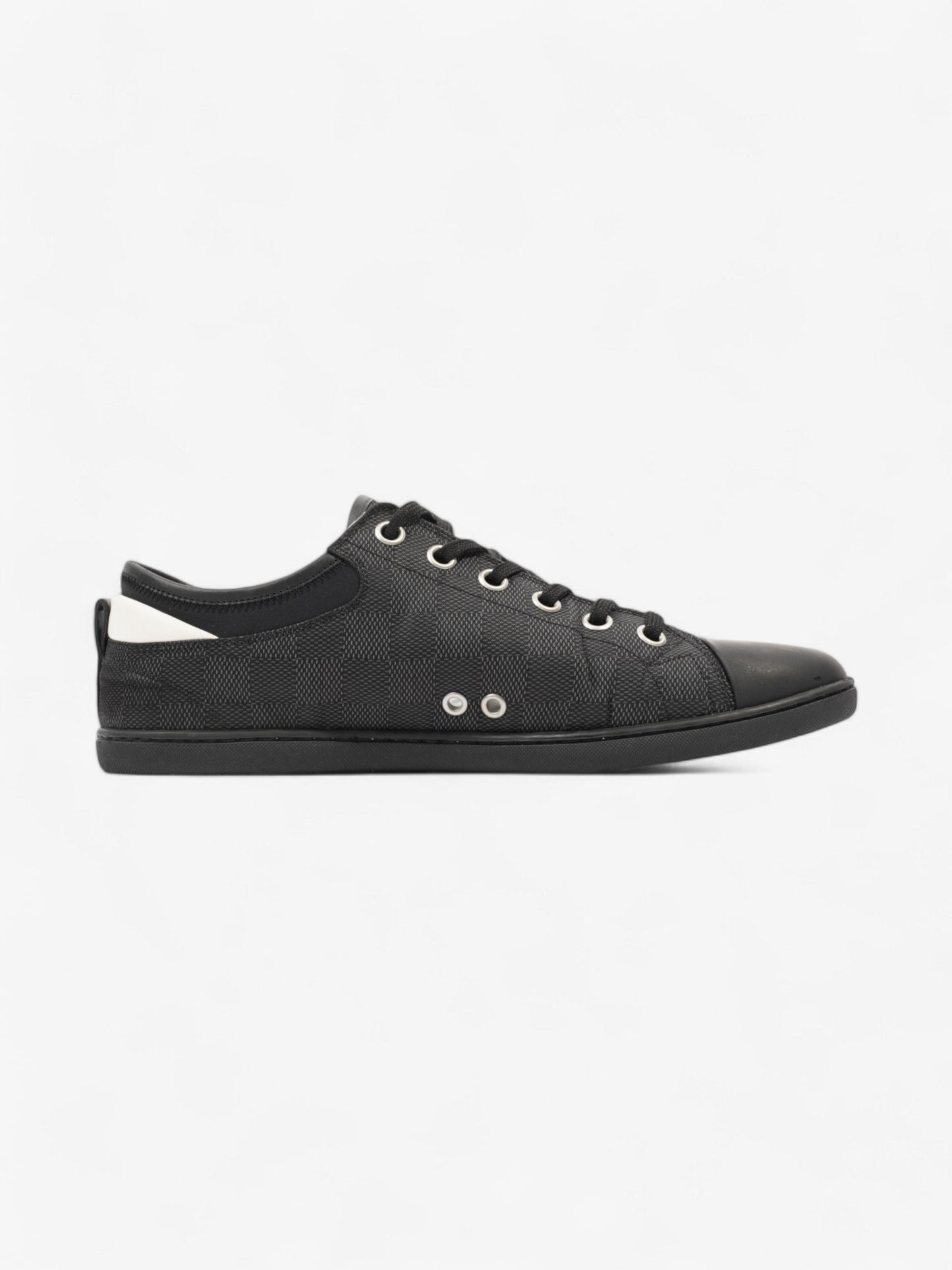 Louis Vuitton Match Up Damier Sneakers Black / White Canvas EU 42 UK 8