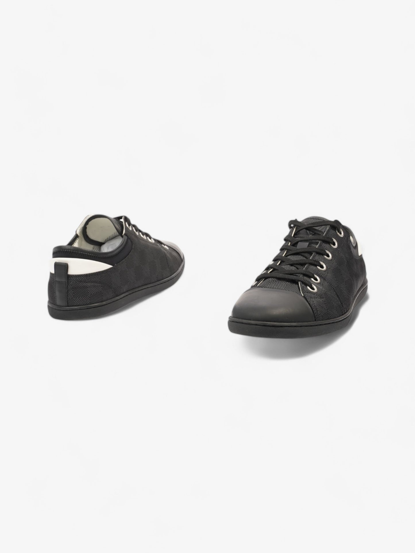 Louis Vuitton Match Up Damier Sneakers Black / White Canvas EU 42 UK 8
