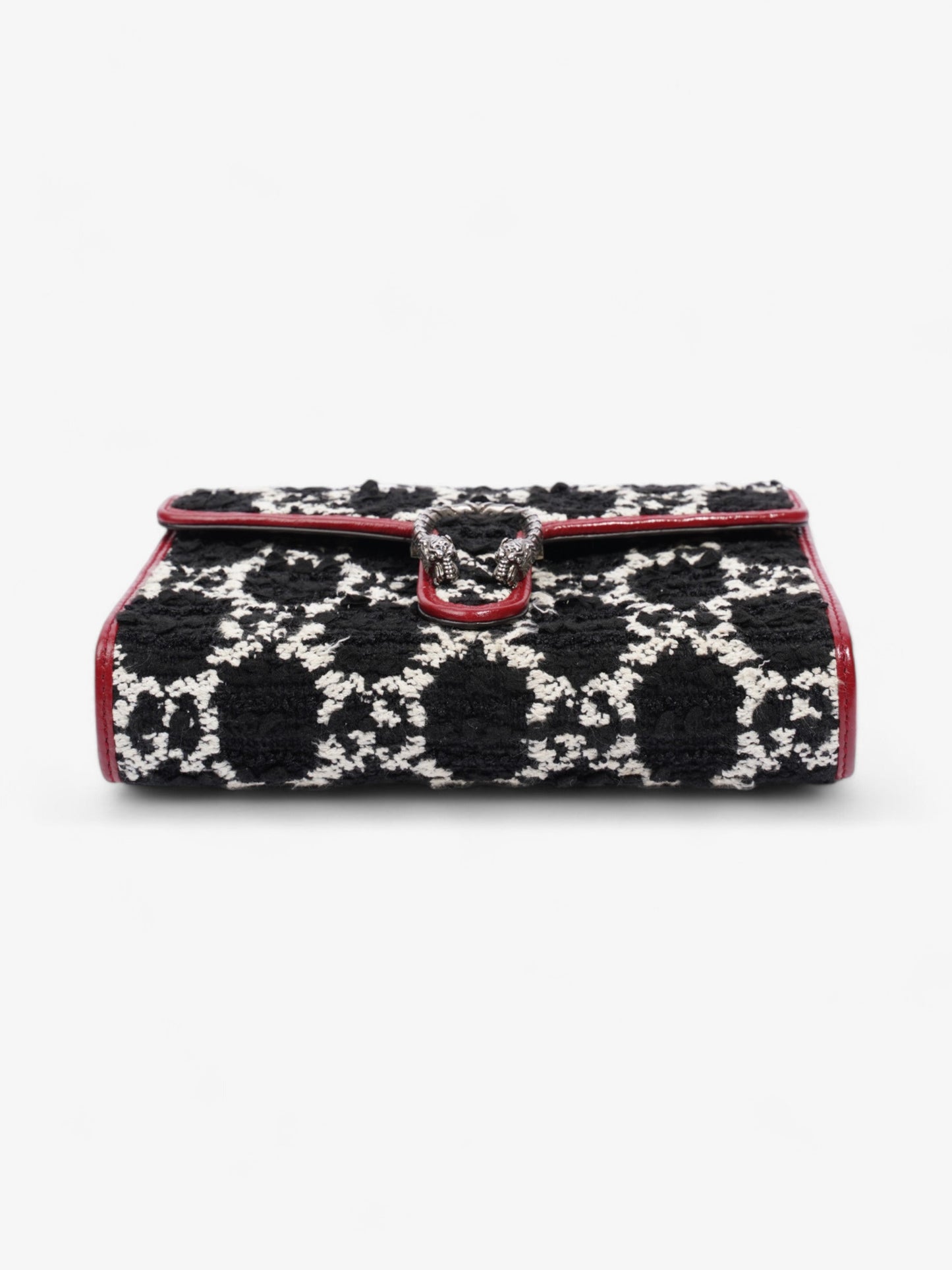 Gucci Dionysus Chain Wallet Black / Red / White Tweed