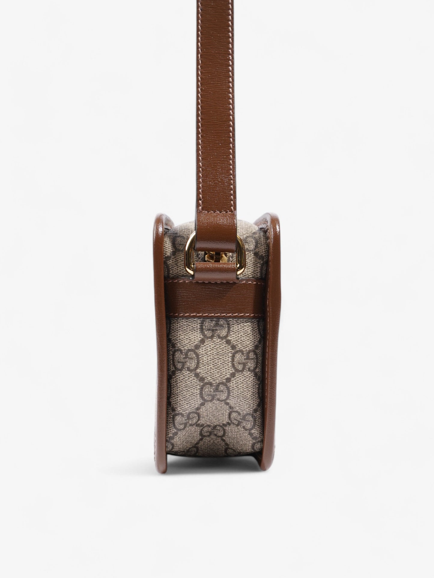Gucci Interlocking G Messenger GG Supreme / Brown Coated Canvas Mini