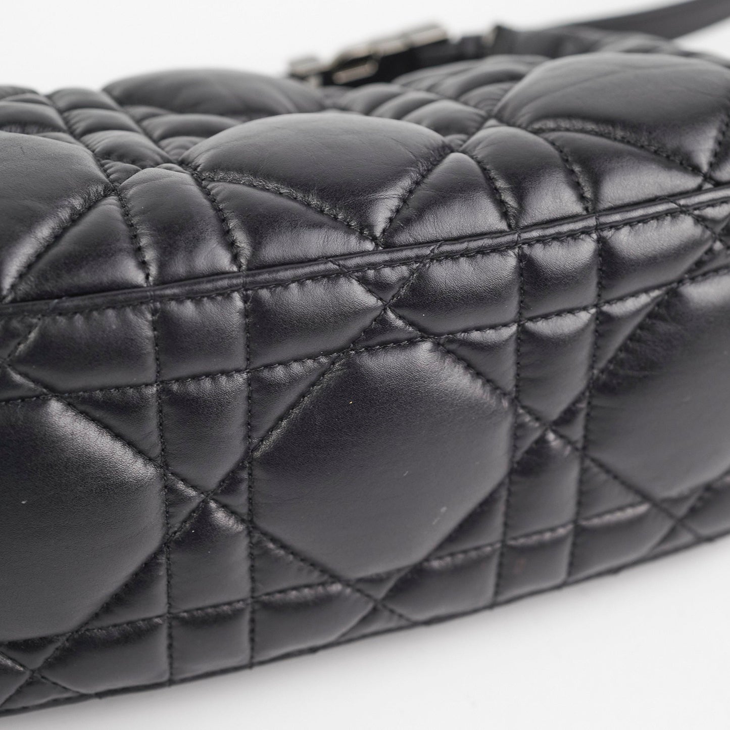 Christian Dior Diortravel Nomad Bag Pouch Calfskin Black