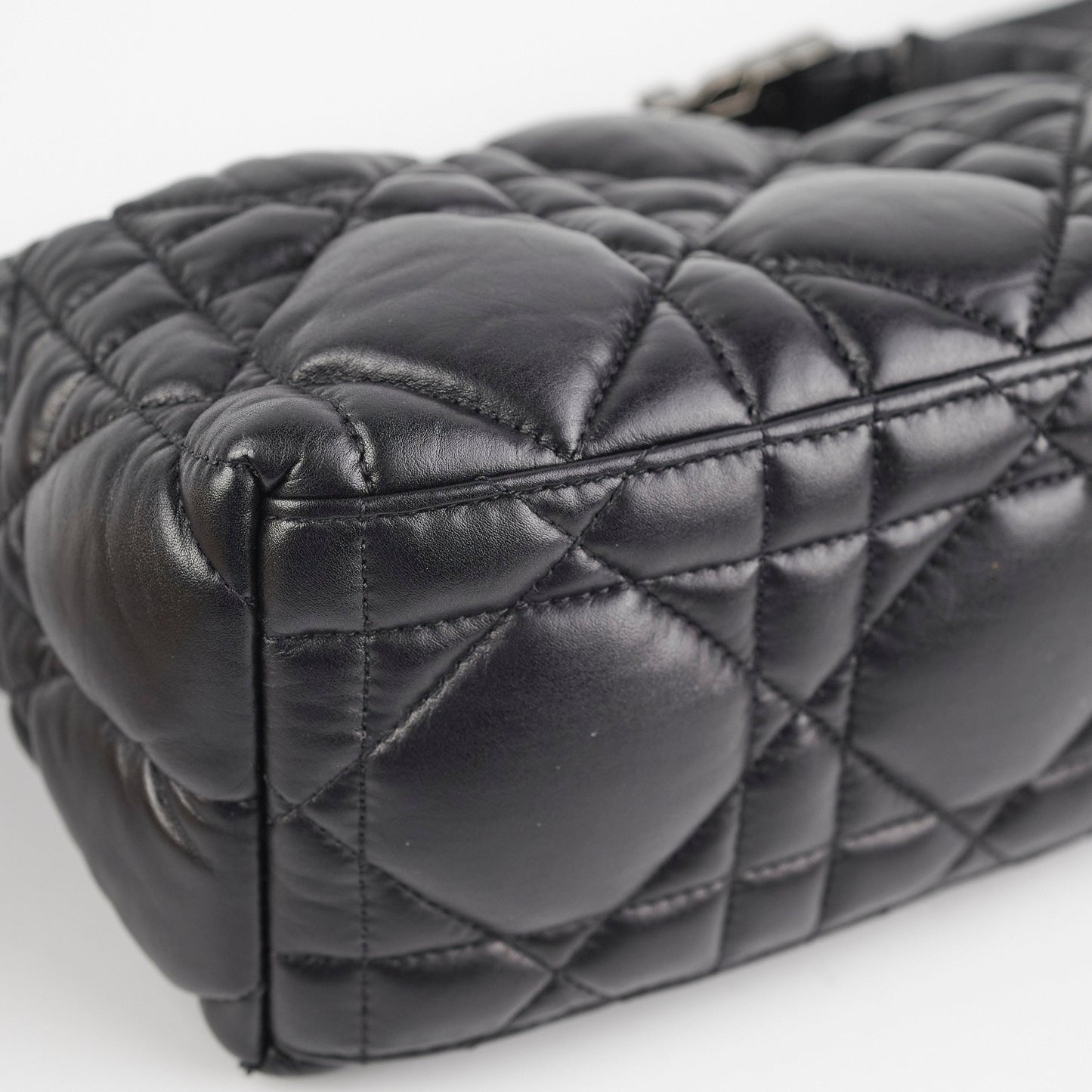Christian Dior Diortravel Nomad Bag Pouch Calfskin Black