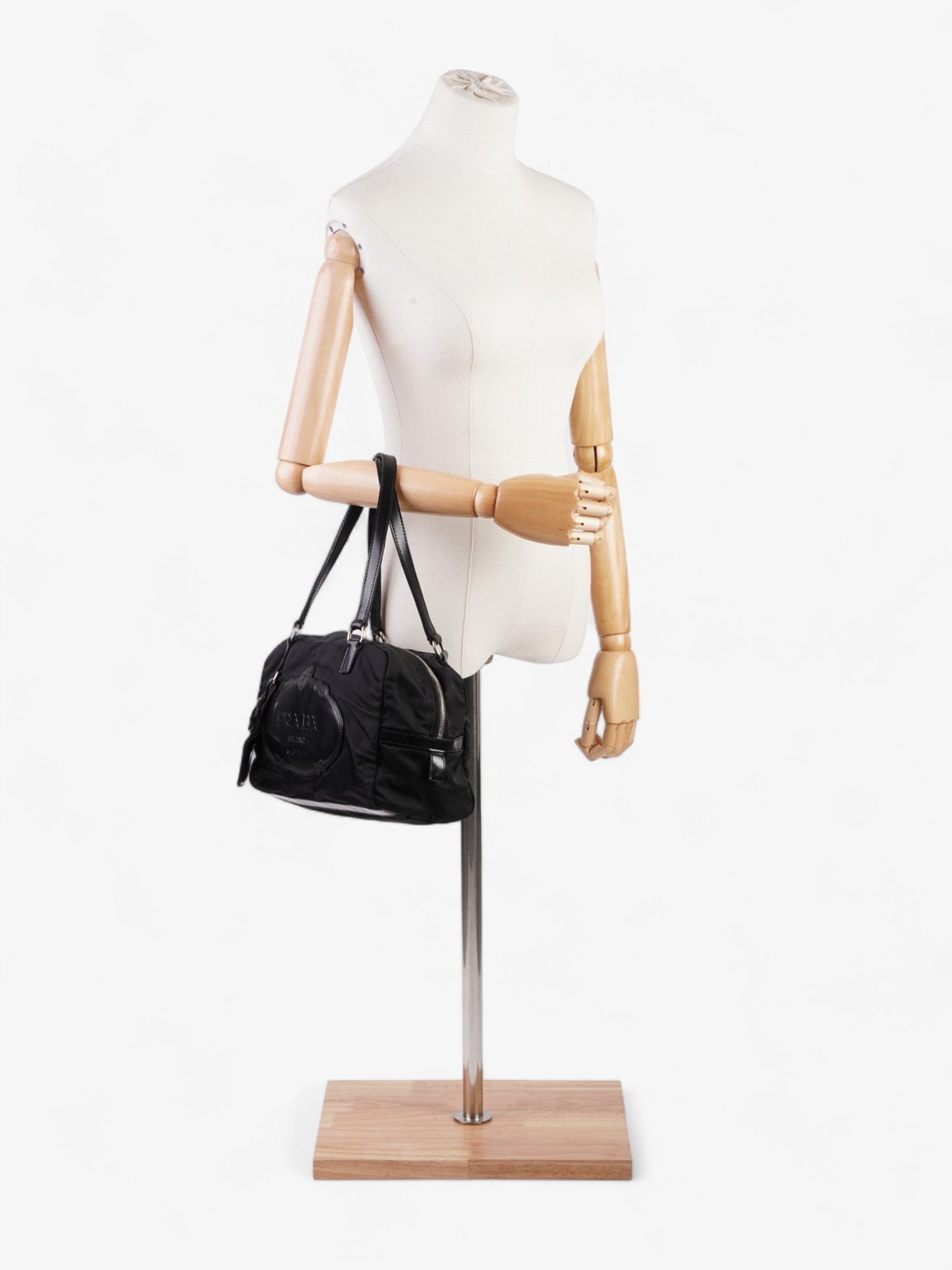 Prada Canapa Logo Black Nylon