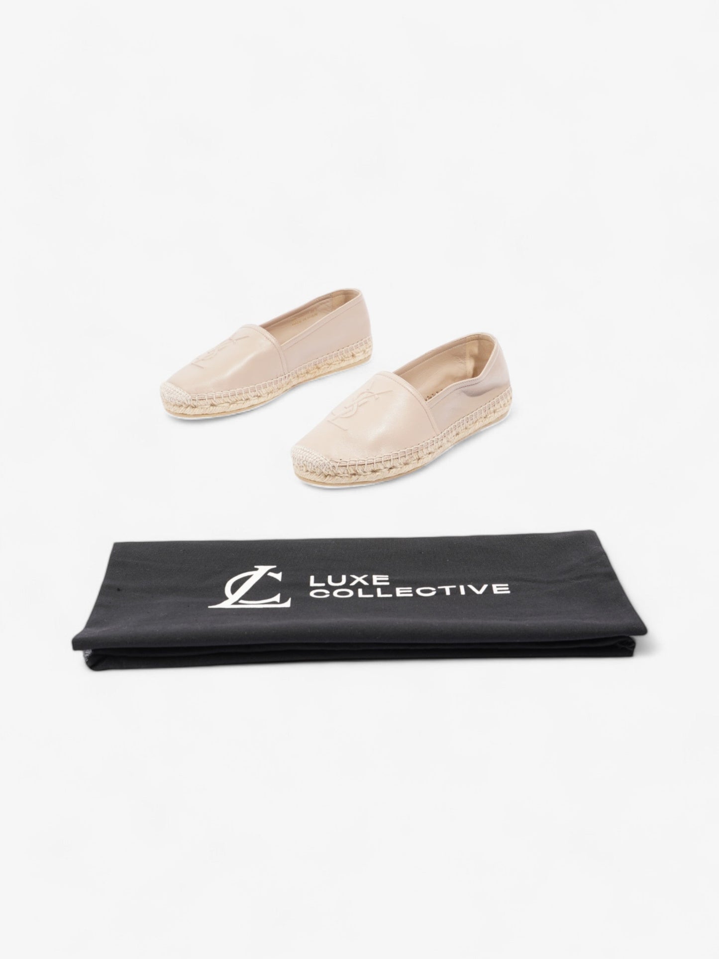 Saint Laurent YSL Espadrilles Nude Leather EU 38.5 UK 5.5