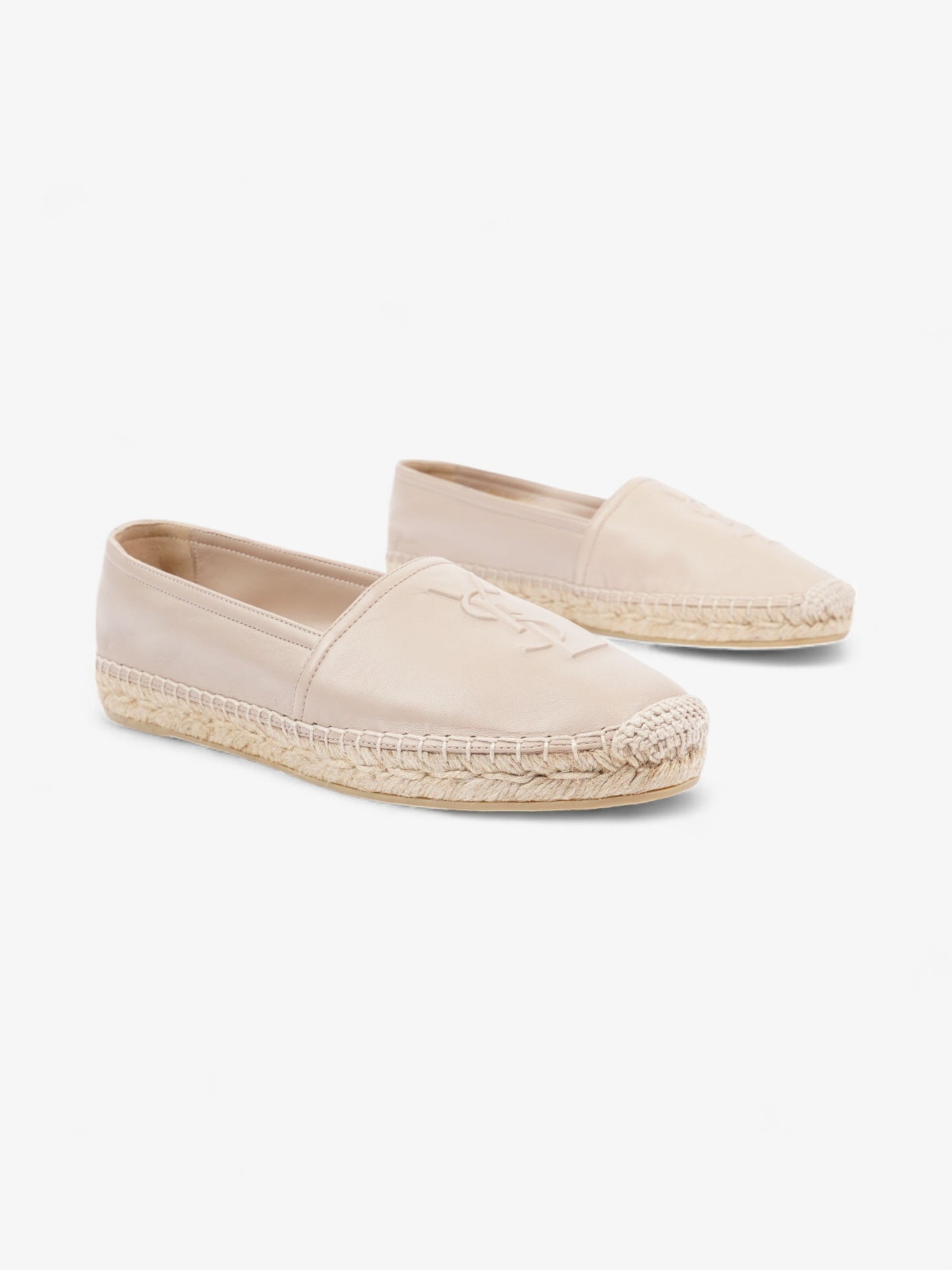 Saint Laurent YSL Espadrilles Nude Leather EU 38.5 UK 5.5