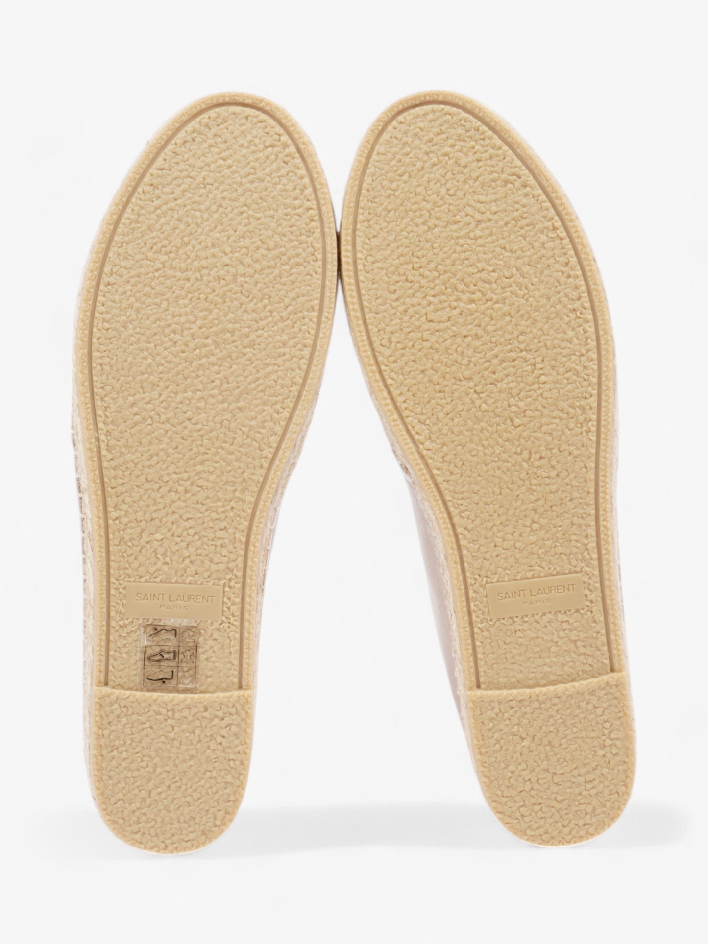 Saint Laurent YSL Espadrilles Nude Leather EU 38.5 UK 5.5