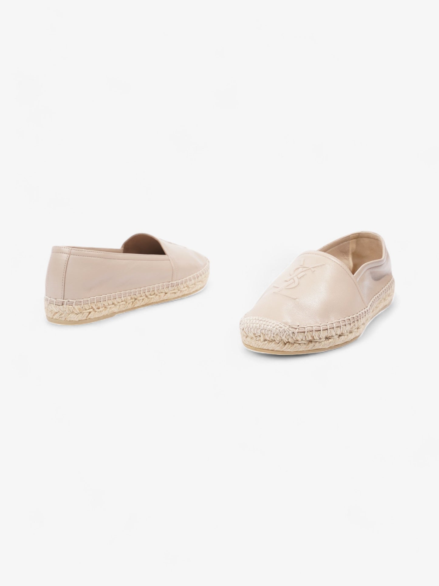 Saint Laurent YSL Espadrilles Nude Leather EU 38.5 UK 5.5