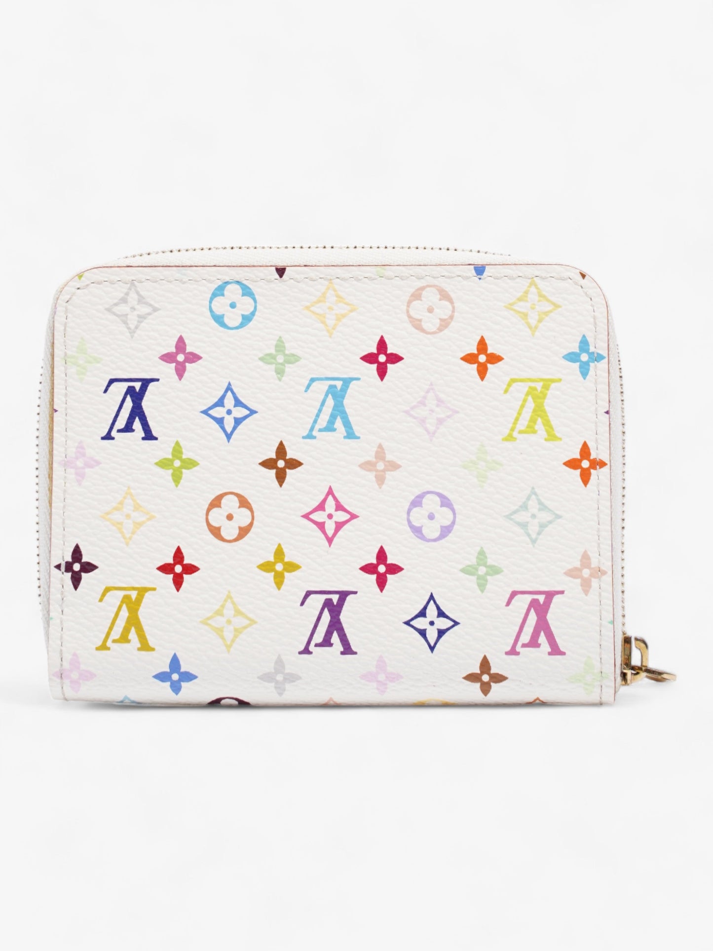 Louis Vuitton Takashi Murakami Zippy Coin Wallet White / Monogram Multicolour Calfskin Leather