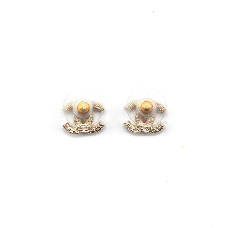 Chanel Classic CC Stud Earrings