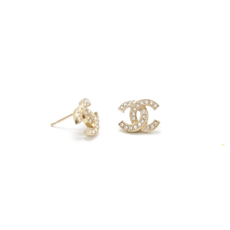 Chanel Classic CC Stud Earrings
