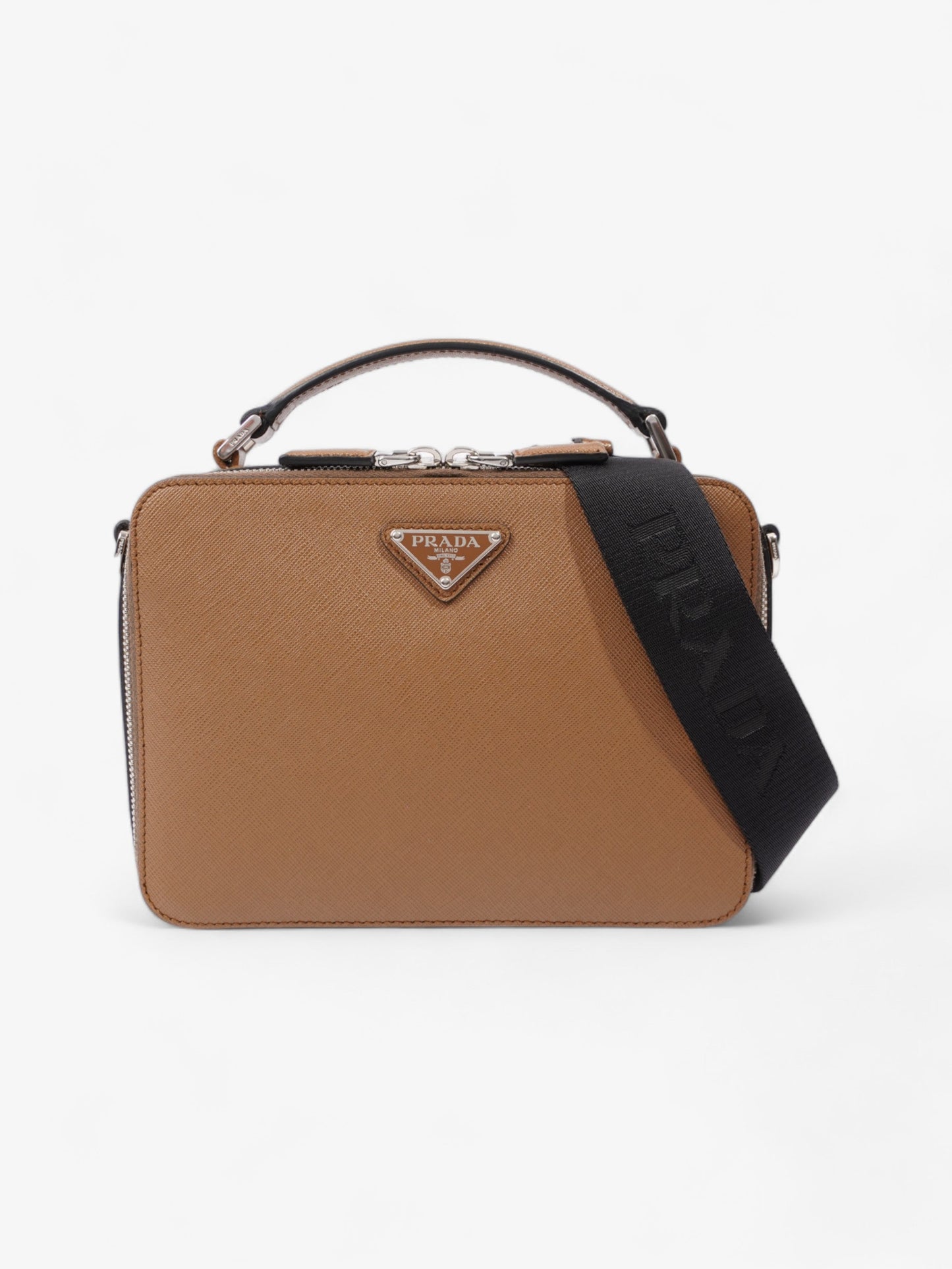 Prada Medium Brique Caramel Saffiano Leather