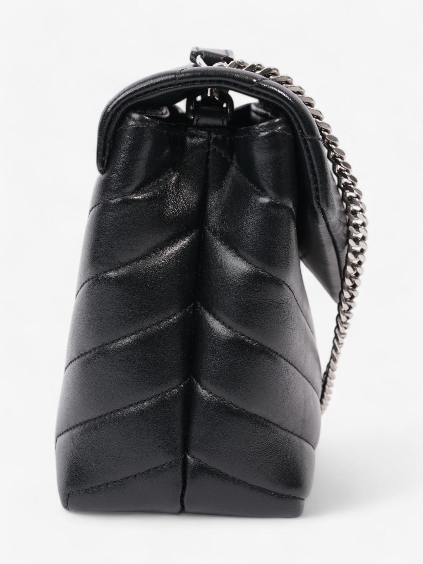 Saint Laurent Lou Lou Black Lambskin Leather Small