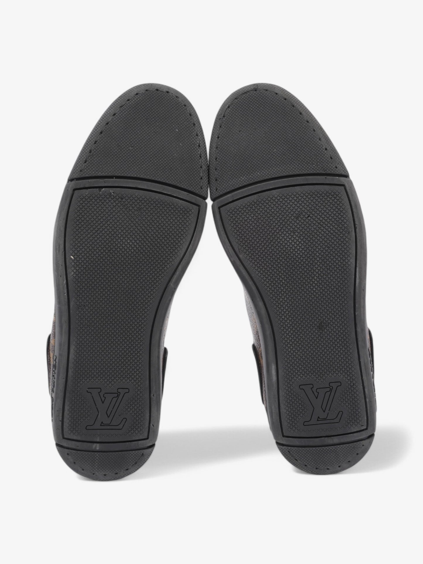 Louis Vuitton Luxembourg Sneakers Black / Monogram Leather EU 40 UK 6