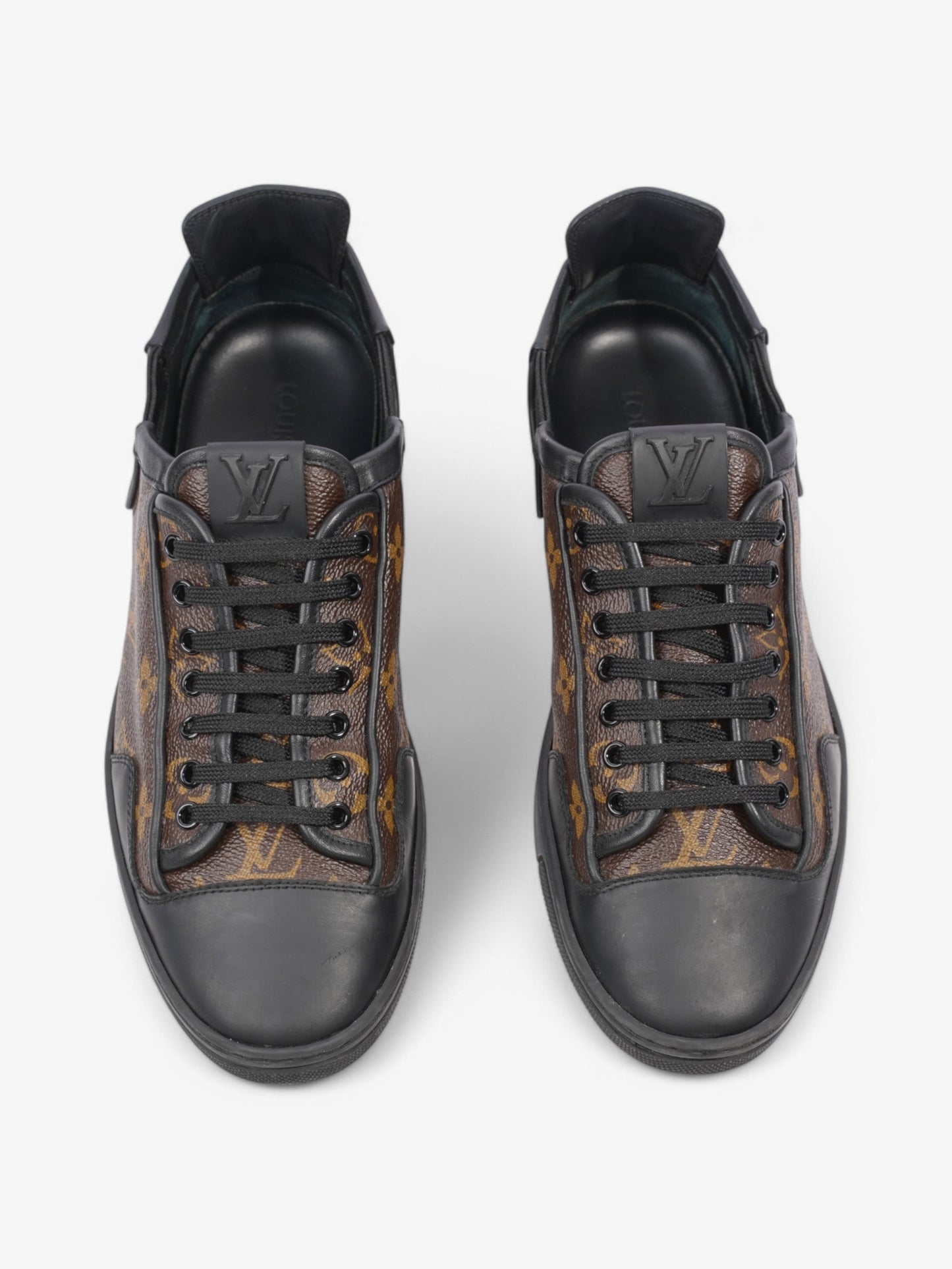 Louis Vuitton Luxembourg Sneakers Black / Monogram Leather EU 40 UK 6