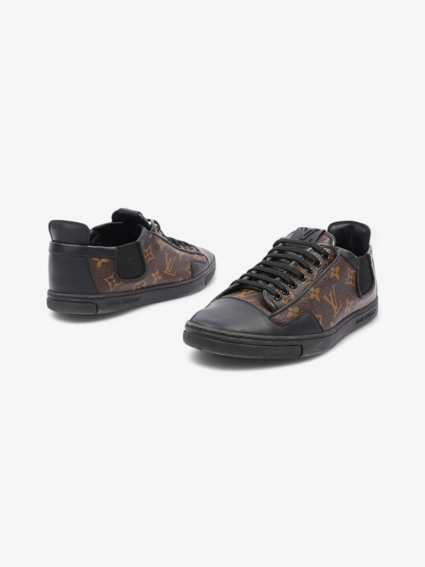 Louis Vuitton Luxembourg Sneakers Black / Monogram Leather EU 40 UK 6