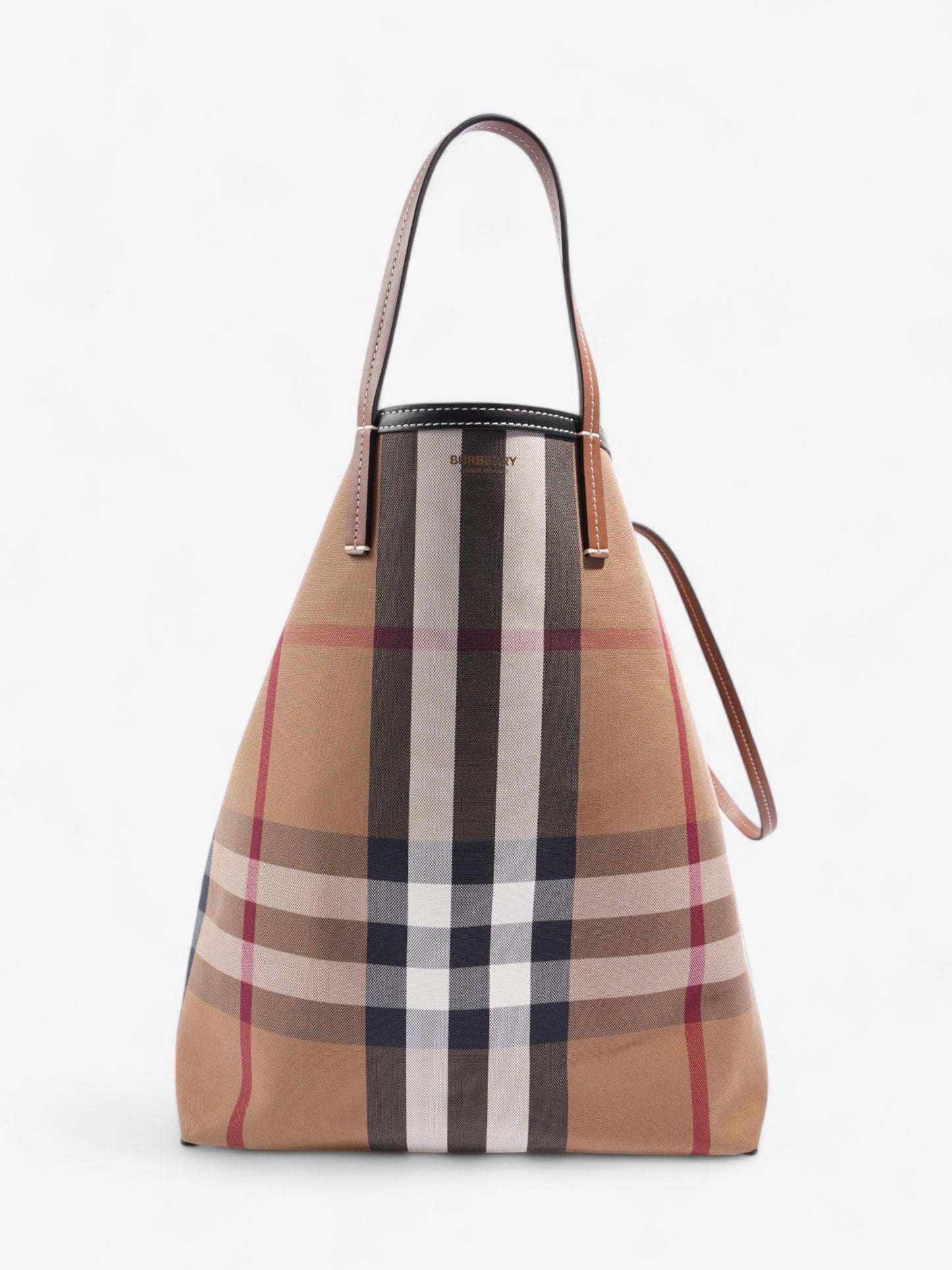 Burberry Beach Tote Vintage Check Fabric XL