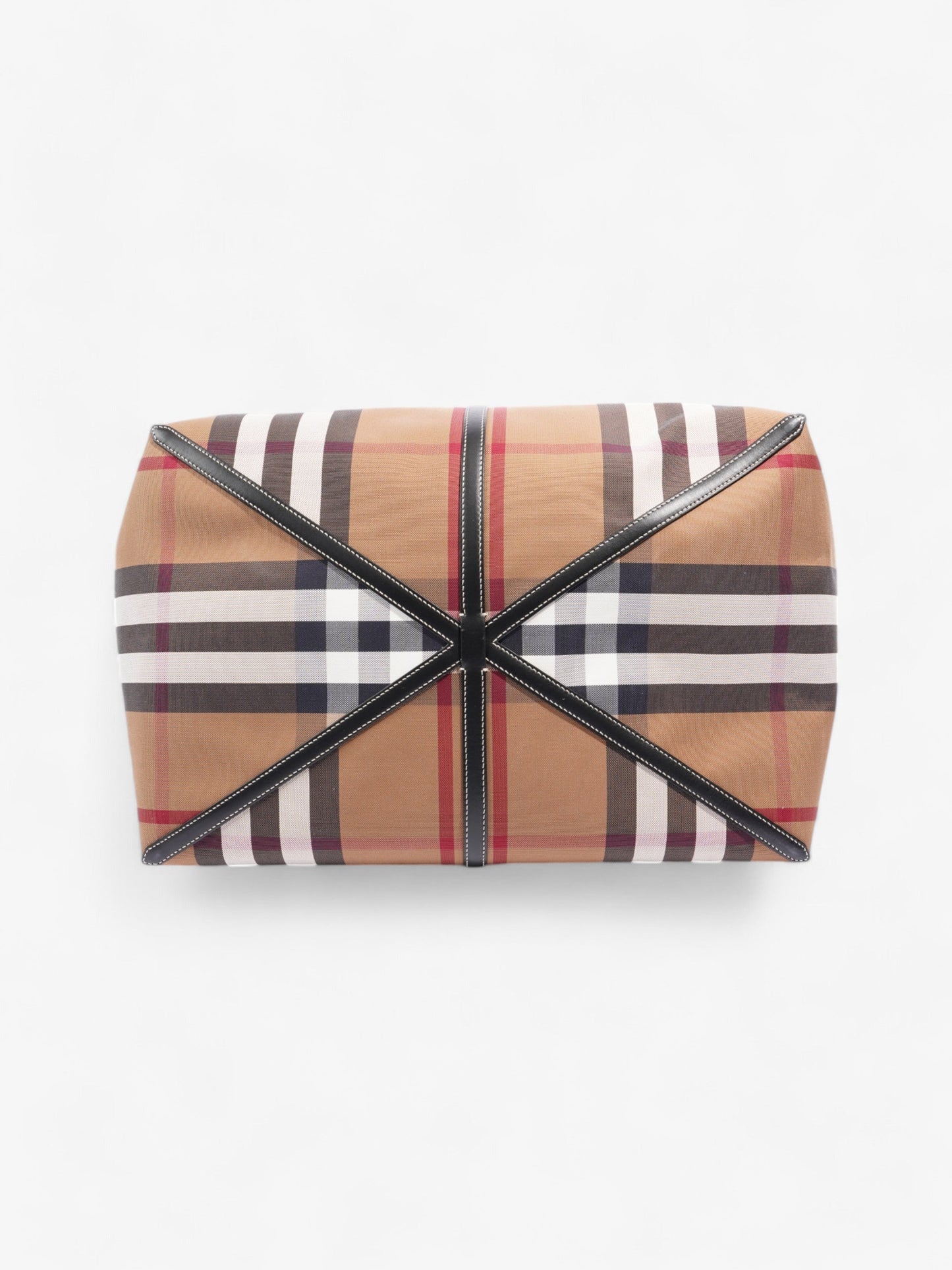 Burberry Beach Tote Vintage Check Fabric XL
