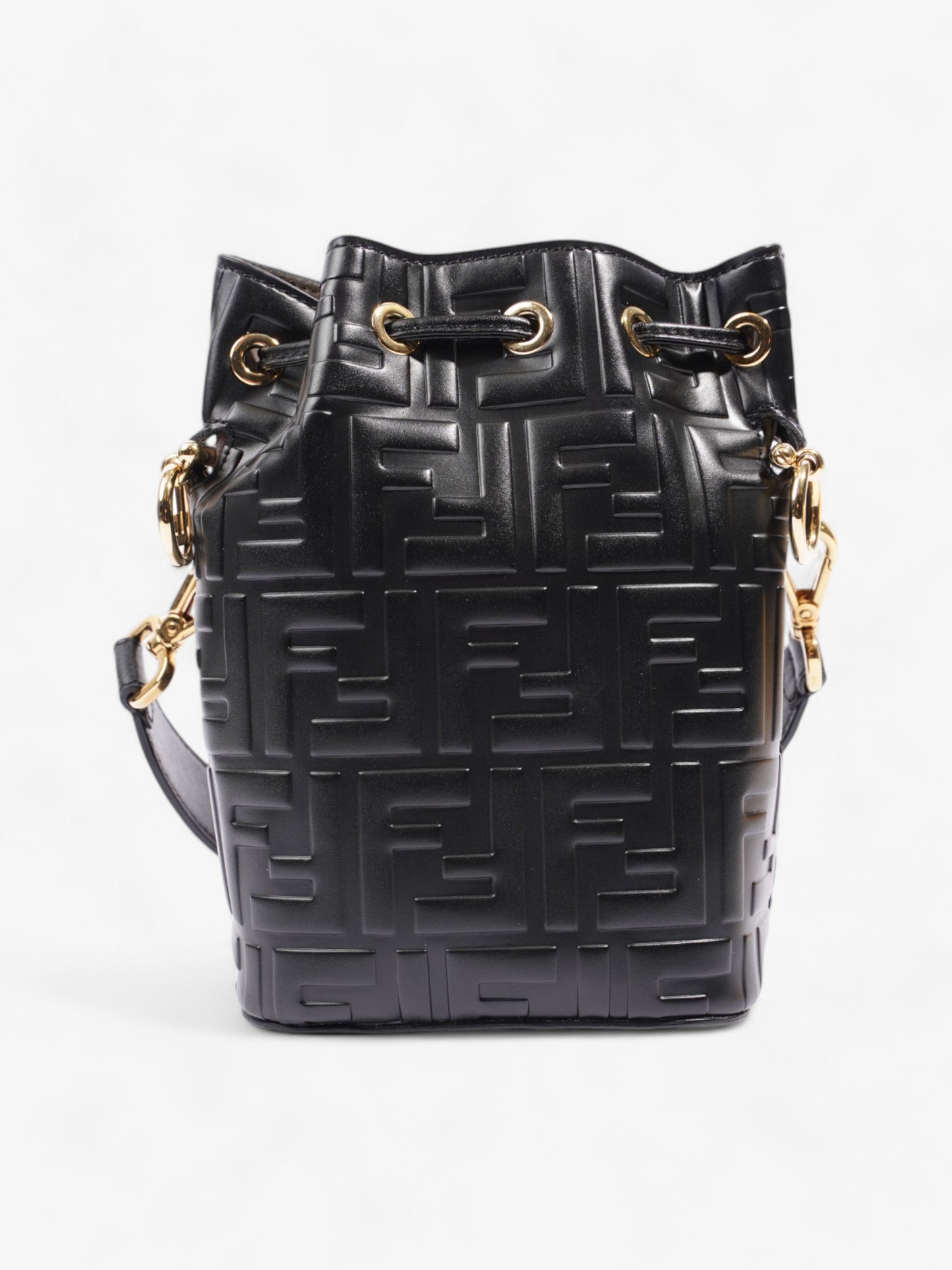 Fendi Mon Tresor Black Calfskin Leather Small
