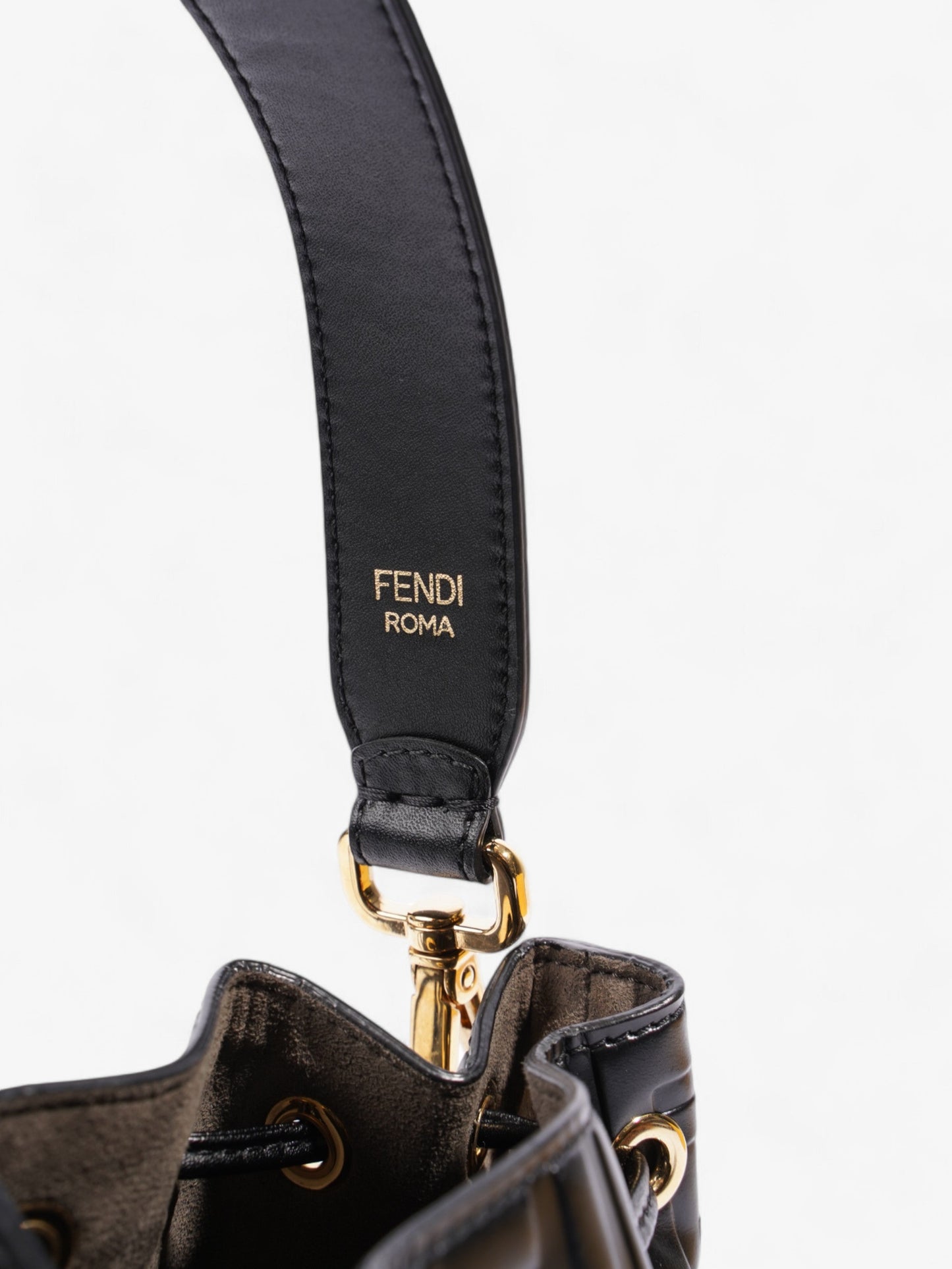 Fendi Mon Tresor Black Calfskin Leather Small