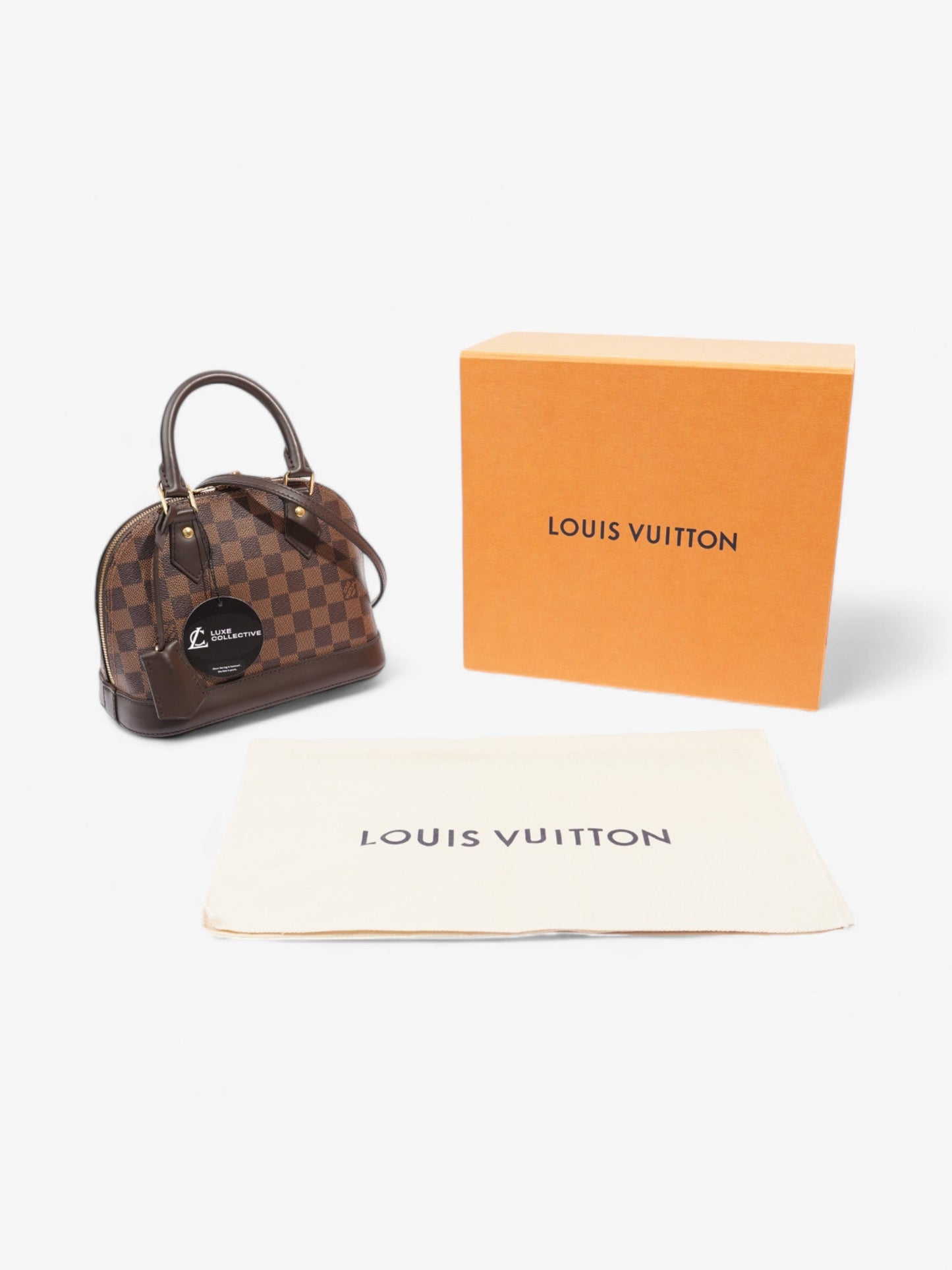 Louis Vuitton Alma Damier Ebene Coated Canvas BB