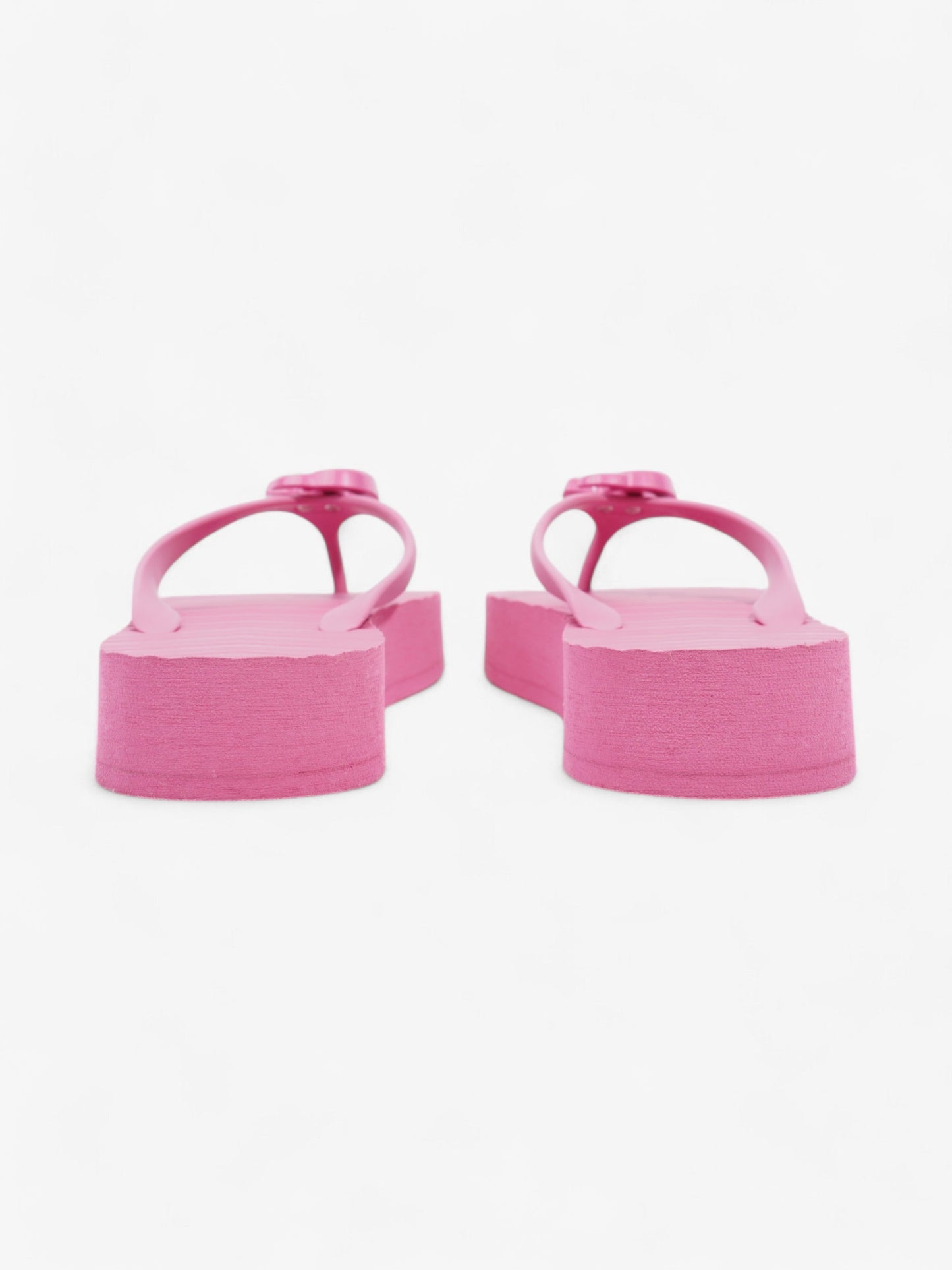 Gucci Double G Platform Sandal Pink Rubber EU 41 UK 8