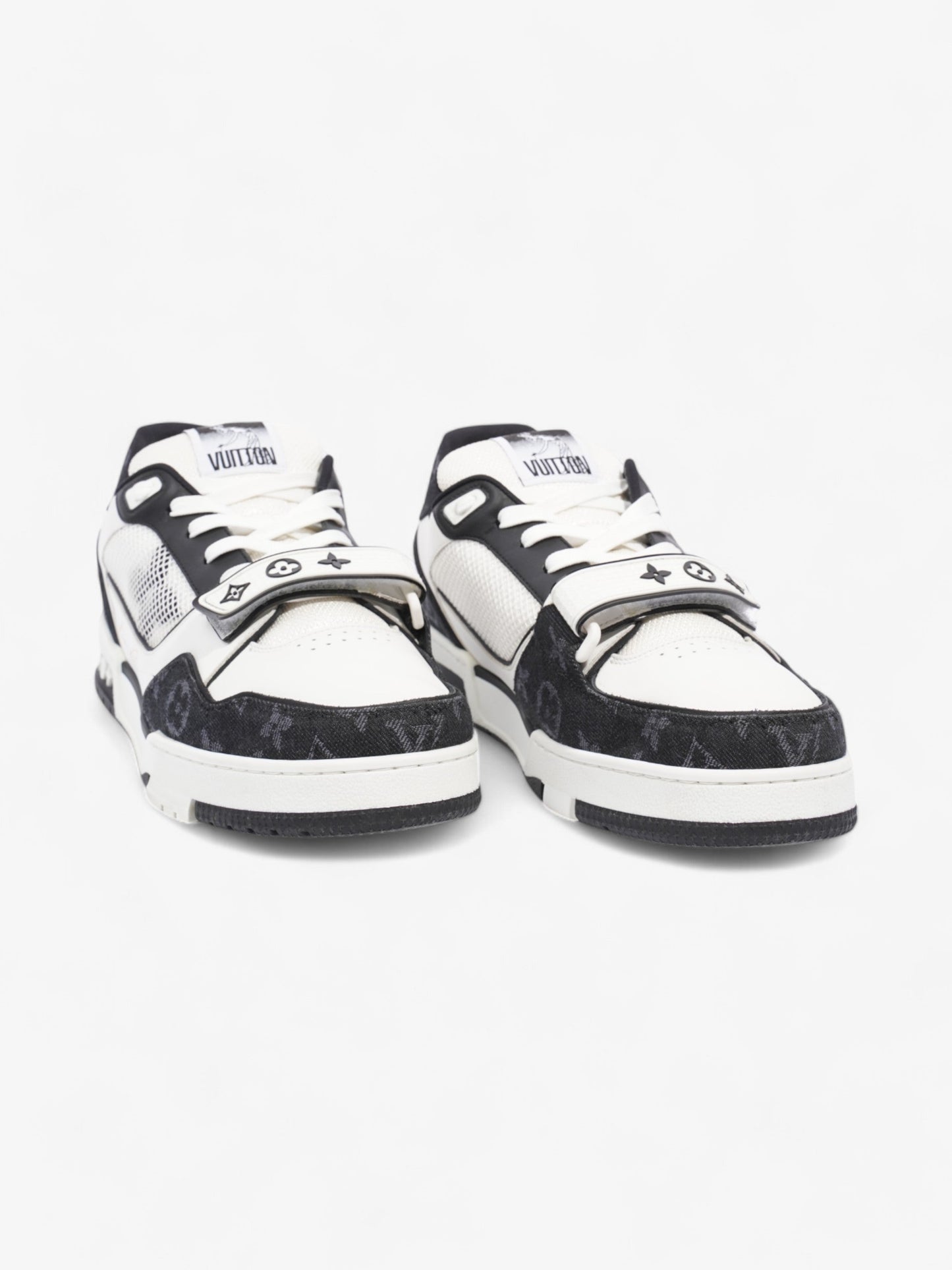 Louis Vuitton LV Trainer Sneakers White / Black Leather EU 43.5 UK 9.5