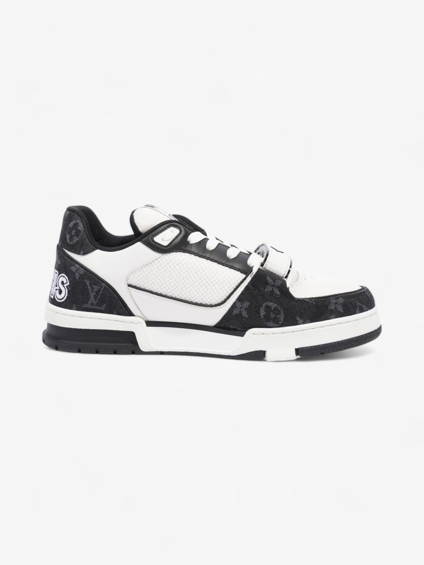 Louis Vuitton LV Trainer Sneakers White / Black Leather EU 43.5 UK 9.5