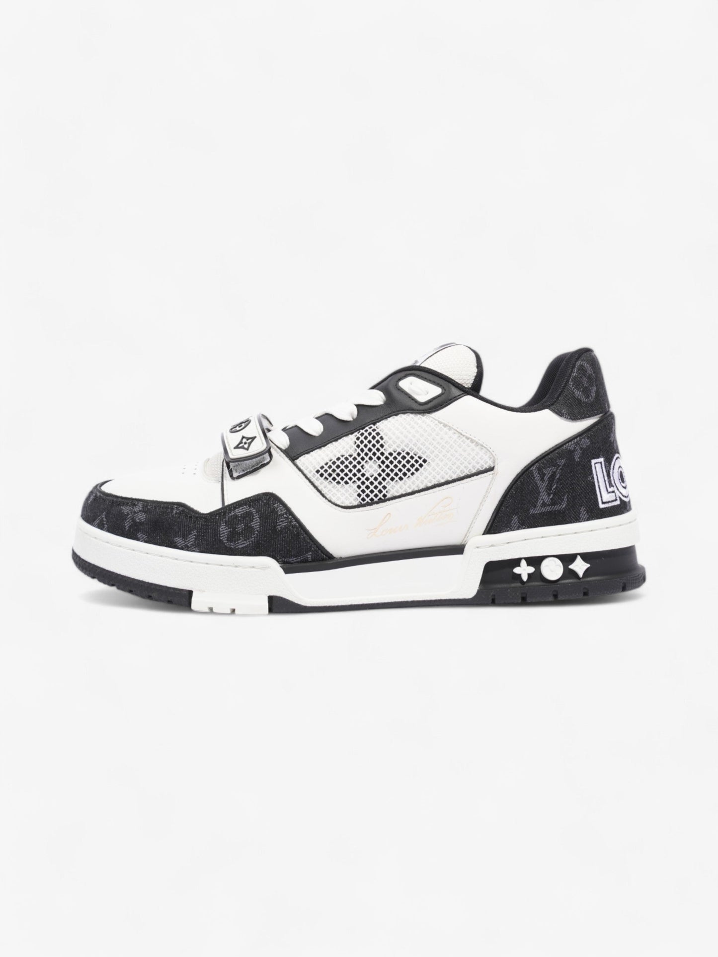 Louis Vuitton LV Trainer Sneakers White / Black Leather EU 43.5 UK 9.5