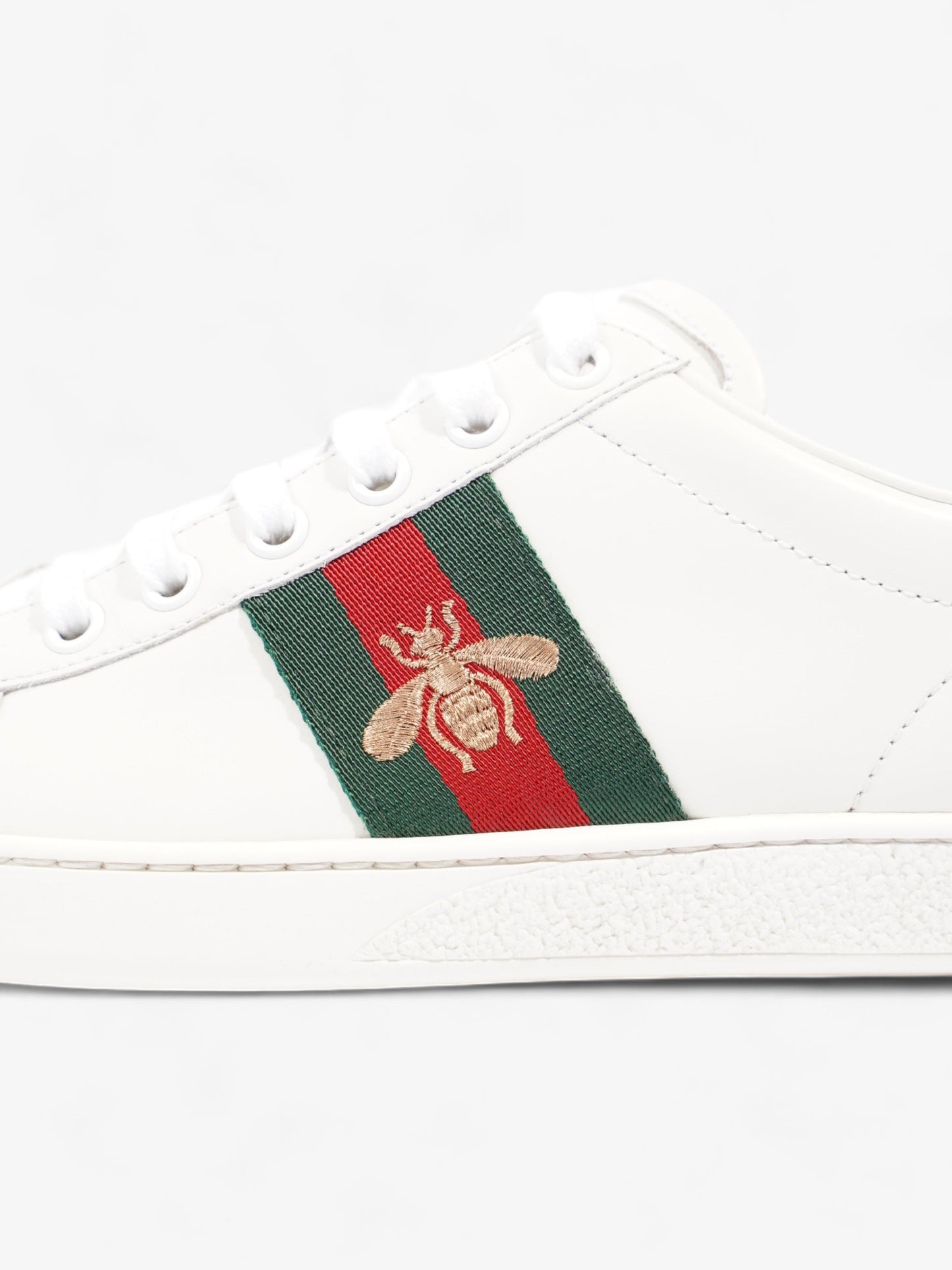 Gucci Ace Sneakers with Bee White / Green / Red Leather EU 37 UK 4