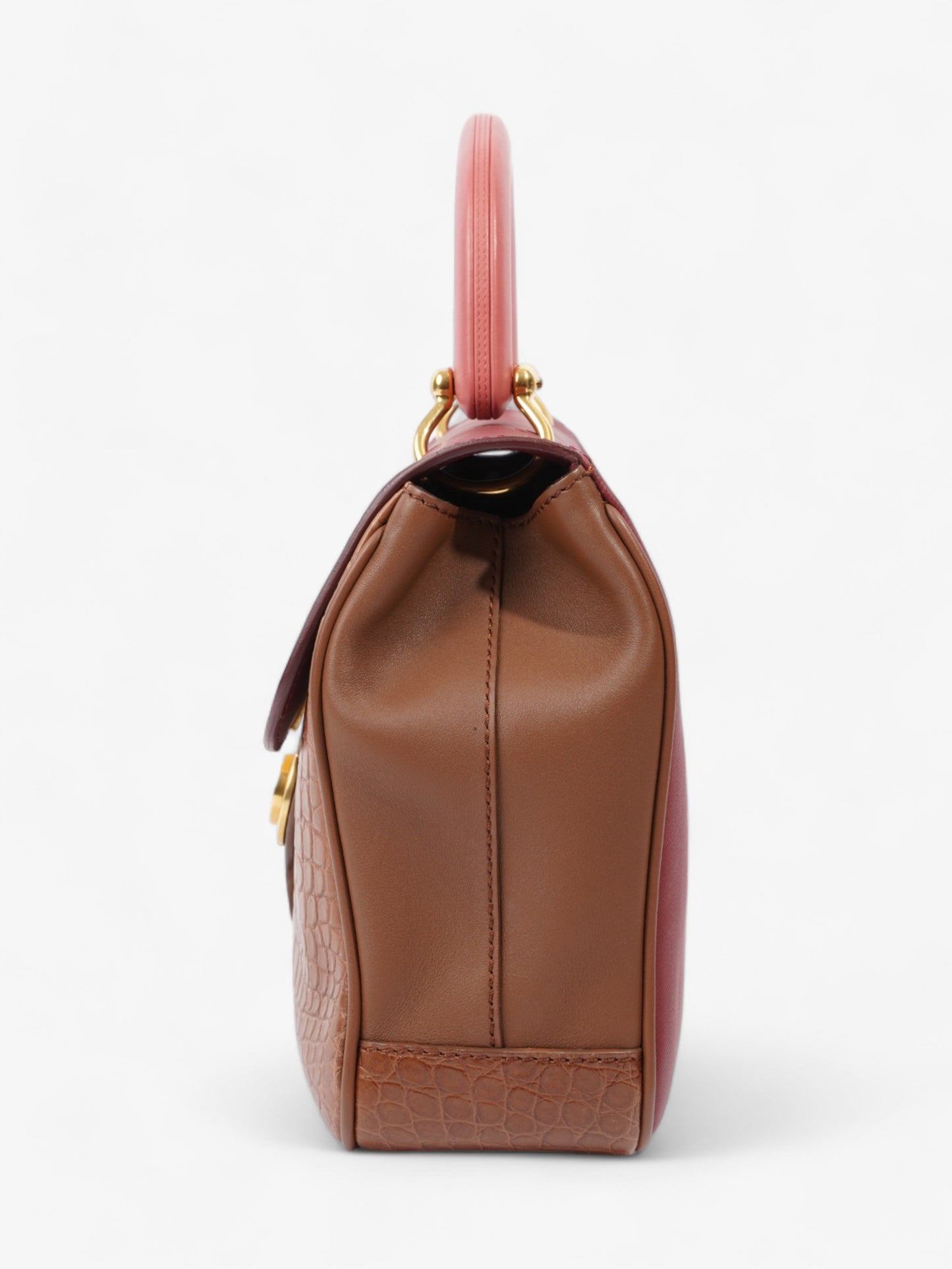 Burberry DK88 Pink / Brown Leather