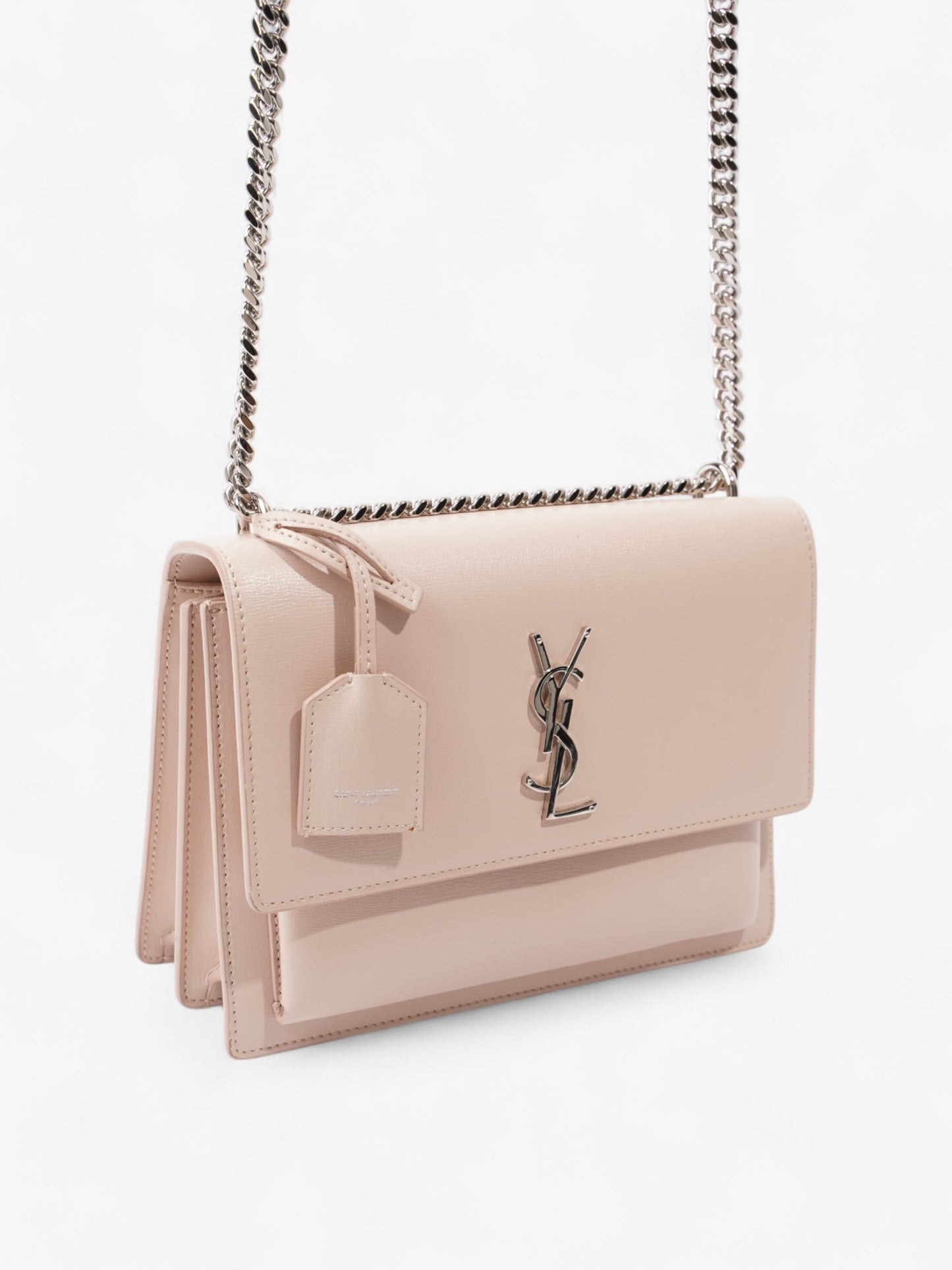 Saint Laurent Sunset Marble Pink Calfskin Leather Medium