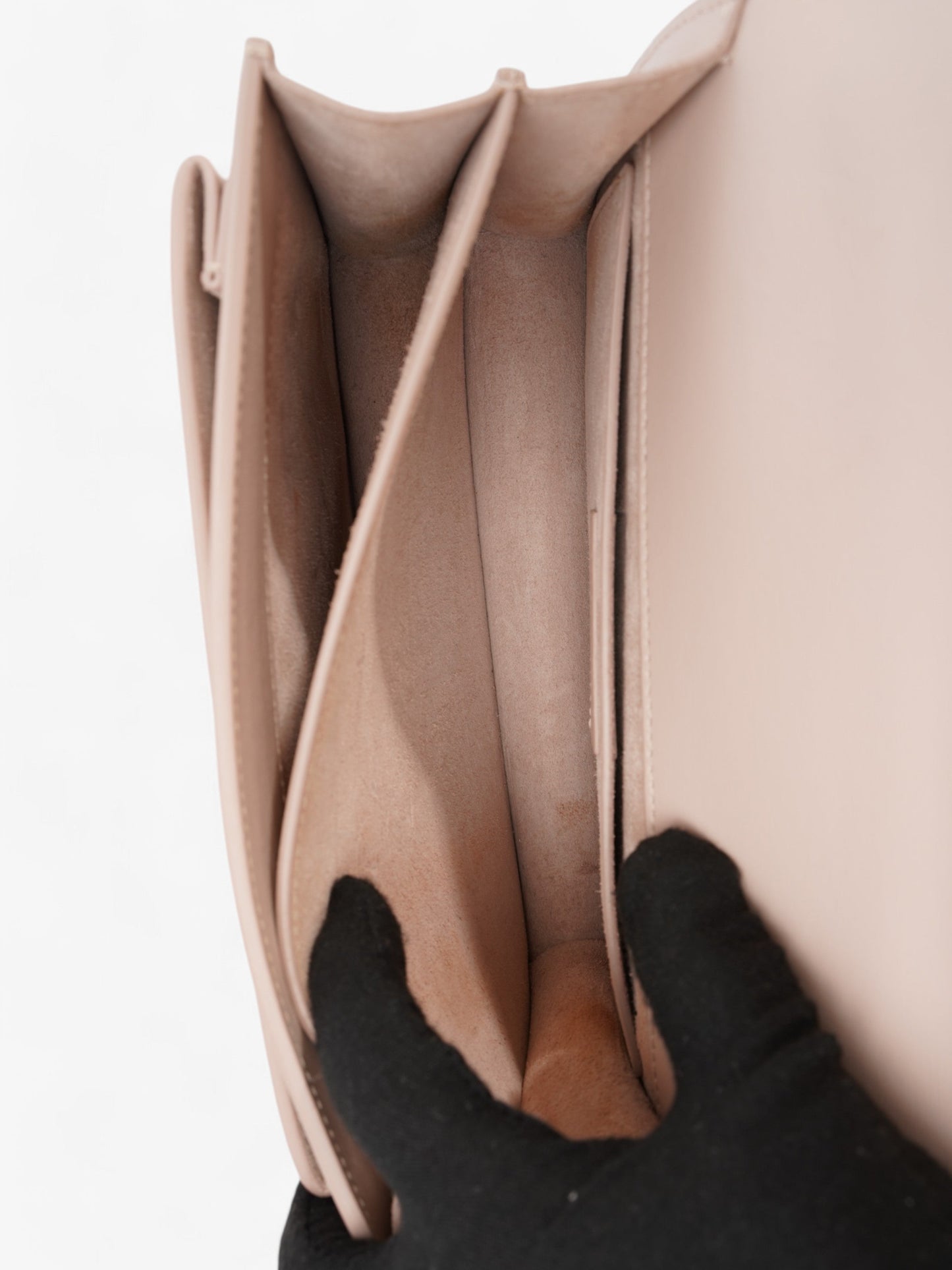 Saint Laurent Sunset Marble Pink Calfskin Leather Medium