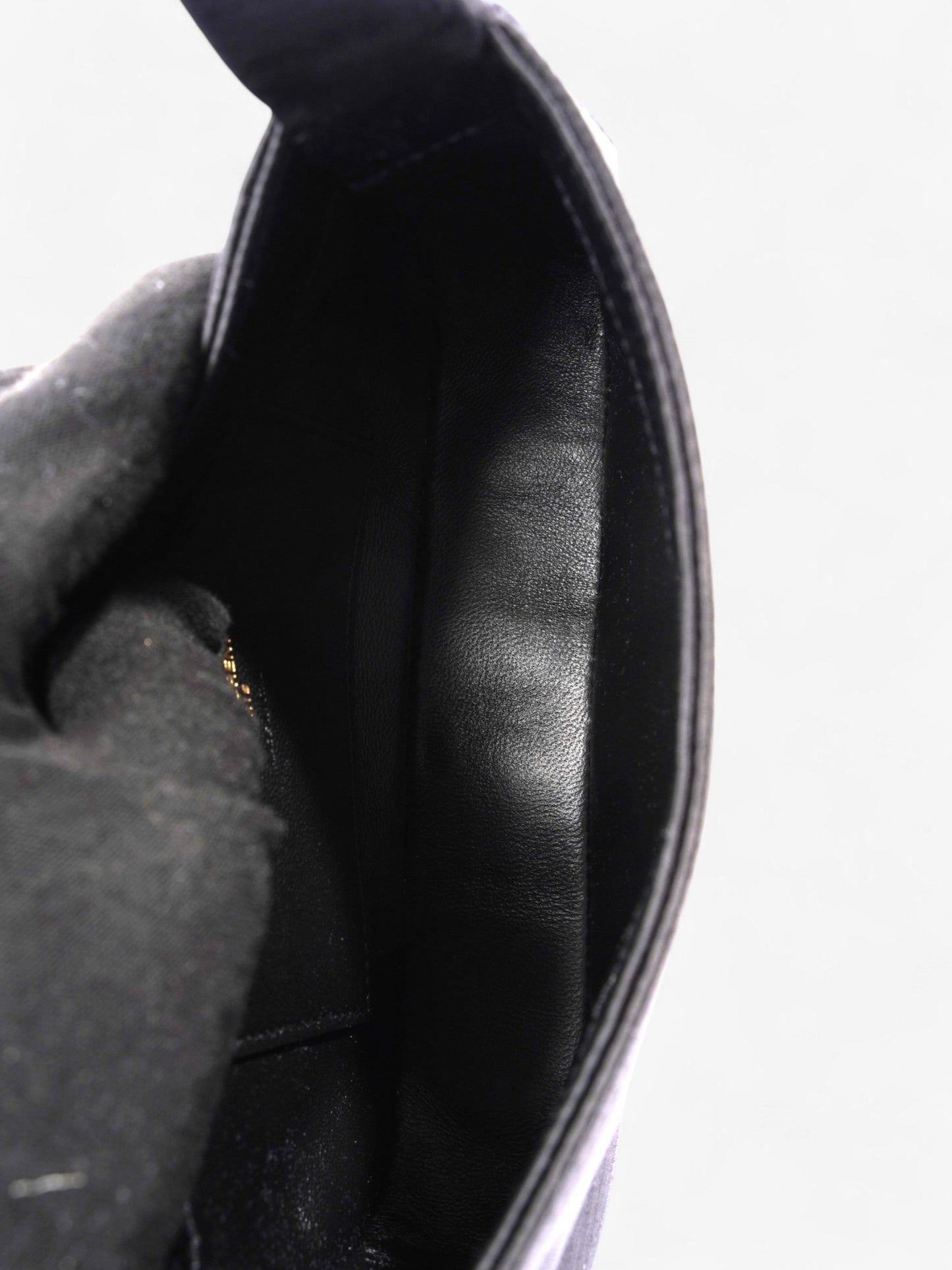 Saint Laurent Le 5 a 7 Black Satin Mini