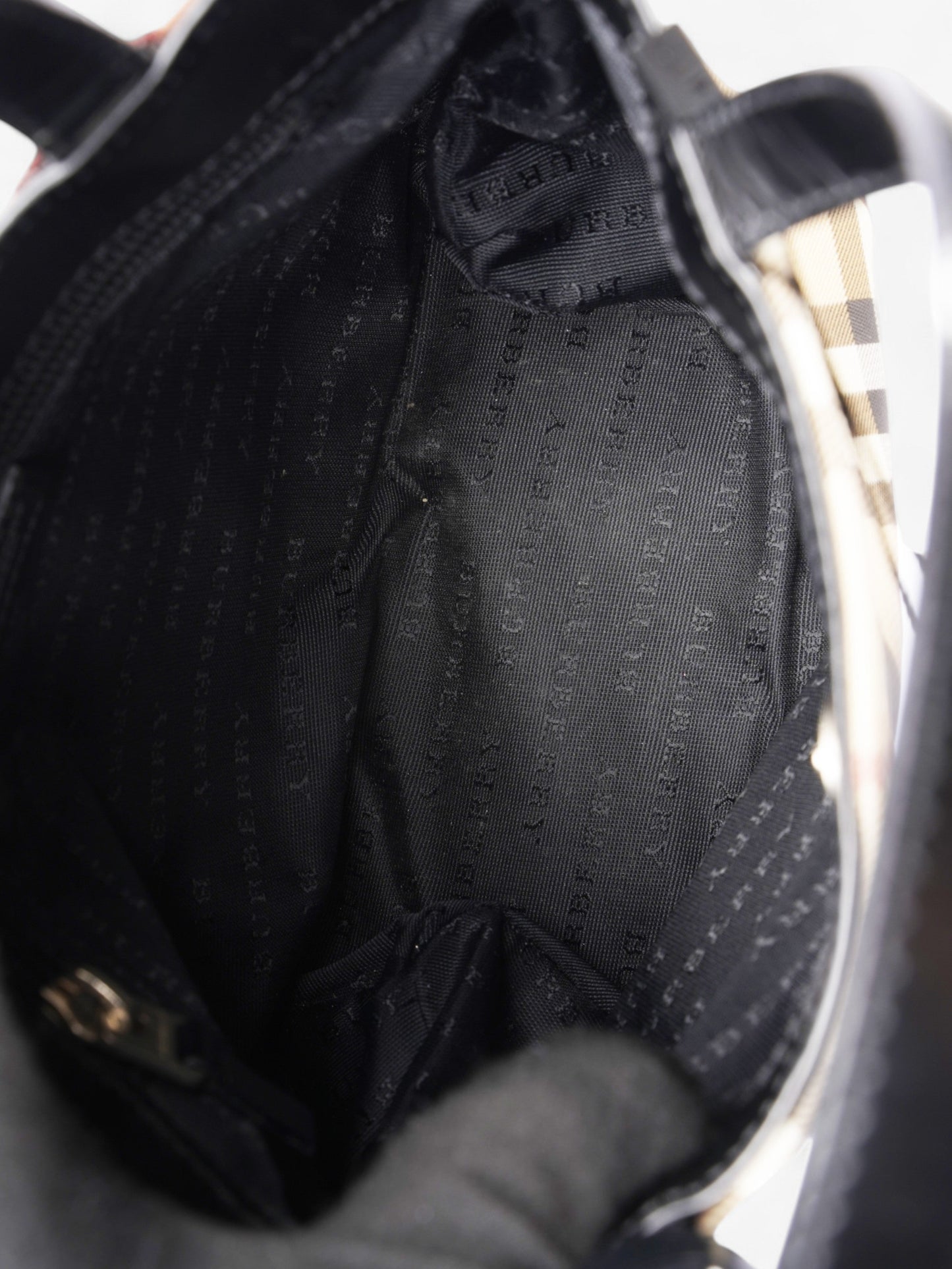 Burberry Check Handbag Nova Check / Black Canvas