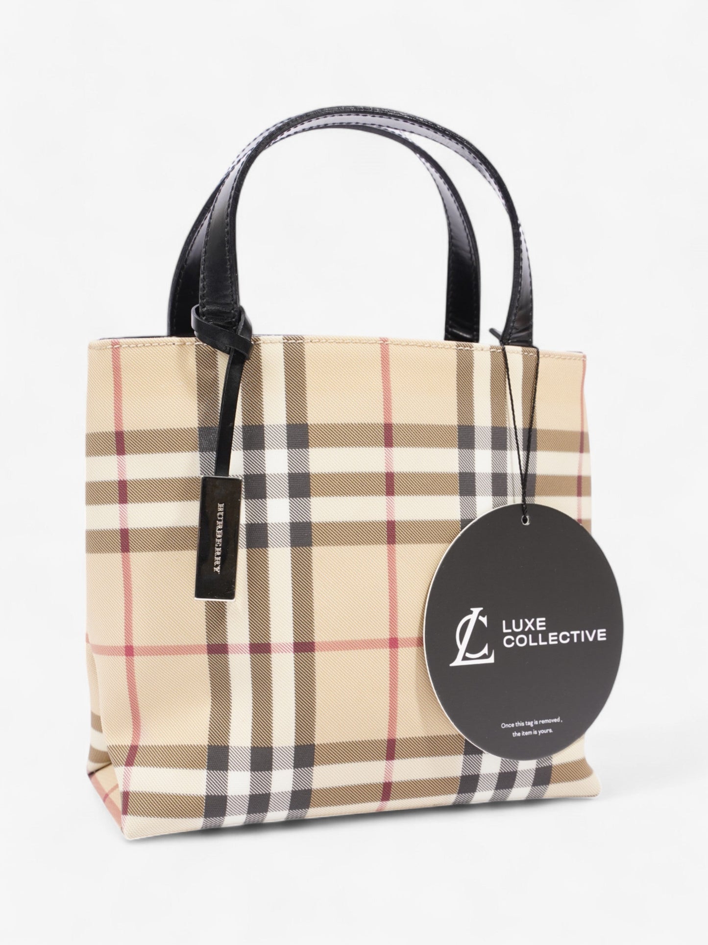 Burberry Check Handbag Nova Check / Black Canvas