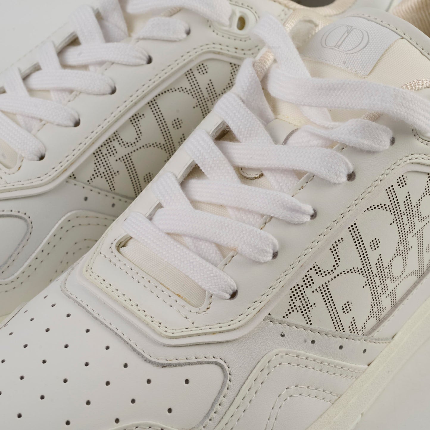Christian Dior Men's Leather B27 Low Top Sneakers White Size 43