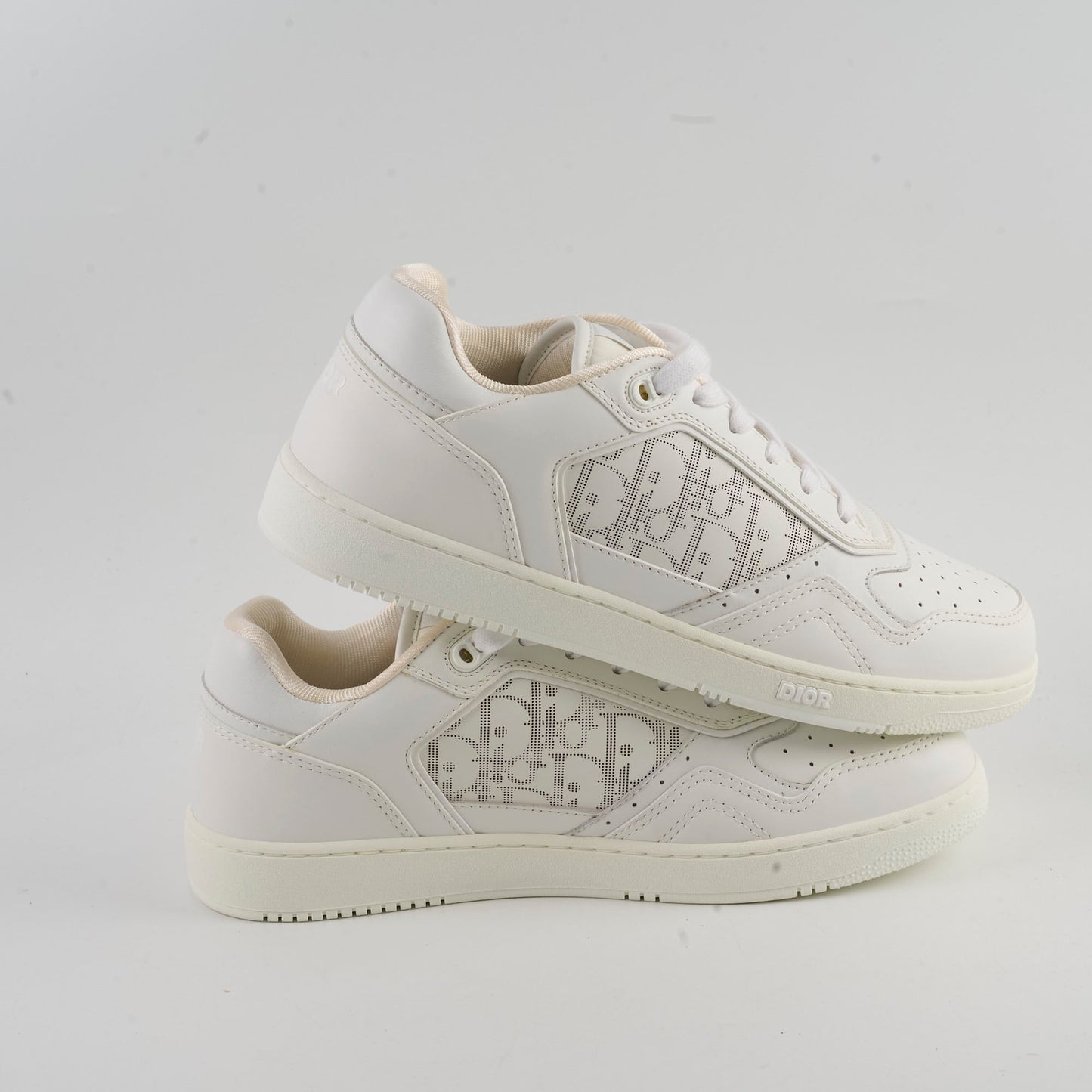 Christian Dior Men's Leather B27 Low Top Sneakers White Size 43