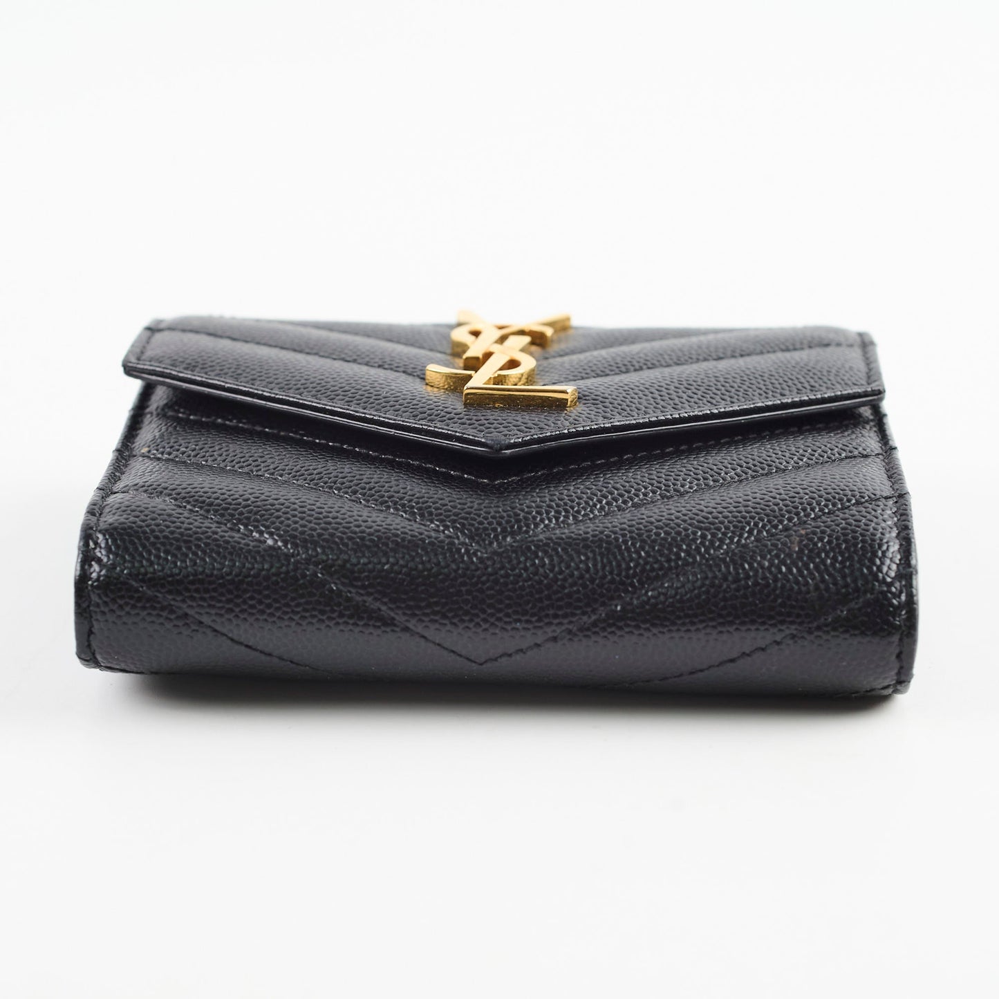 Saint Laurent Envelope Compact Black Wallet