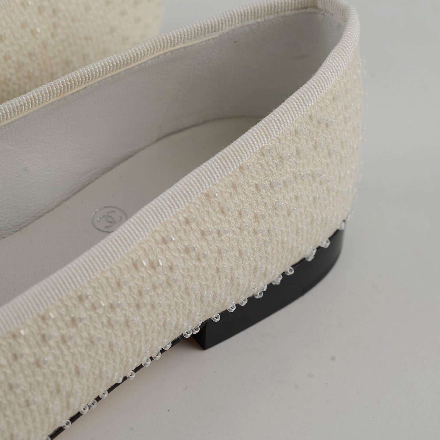 Chanel Ballet Flats Size 35.5 White/Black