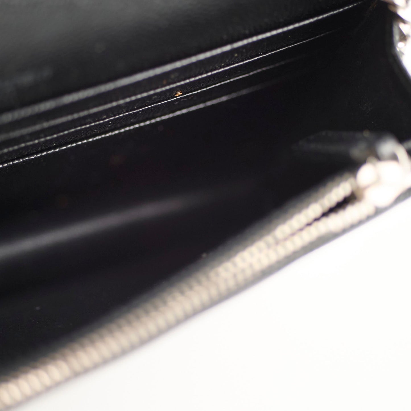 Saint Laurent Cassandre Envelope Wallet on Chain WOC Black